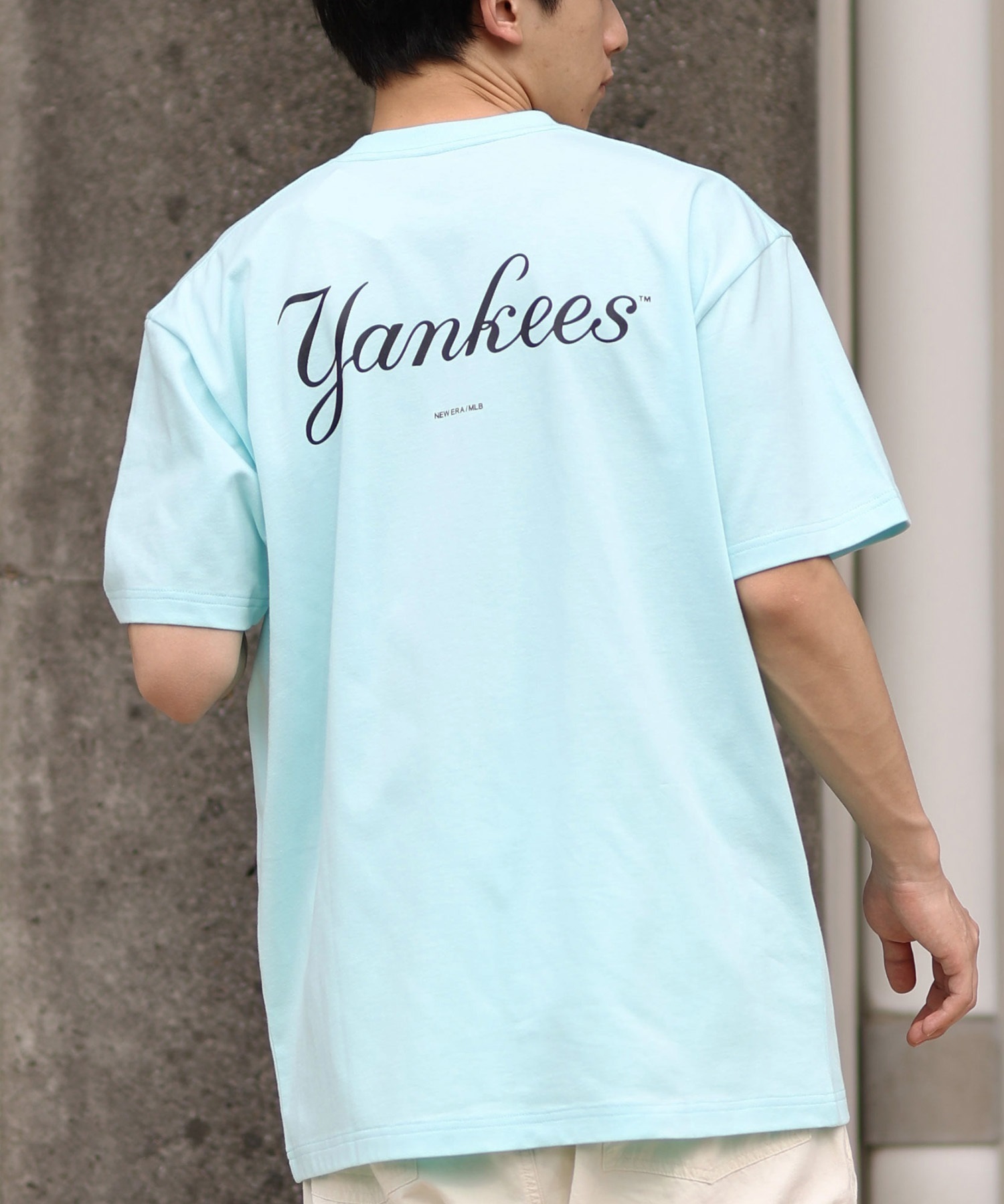 NEW ERA ニューエラ メンズ 半袖 Tシャツ バックプリント