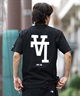 NEW ERA ニューエラ 半袖 Tシャツ メンズ バックプリント ロサンゼルス・ドジャース 14410096(BK-M)