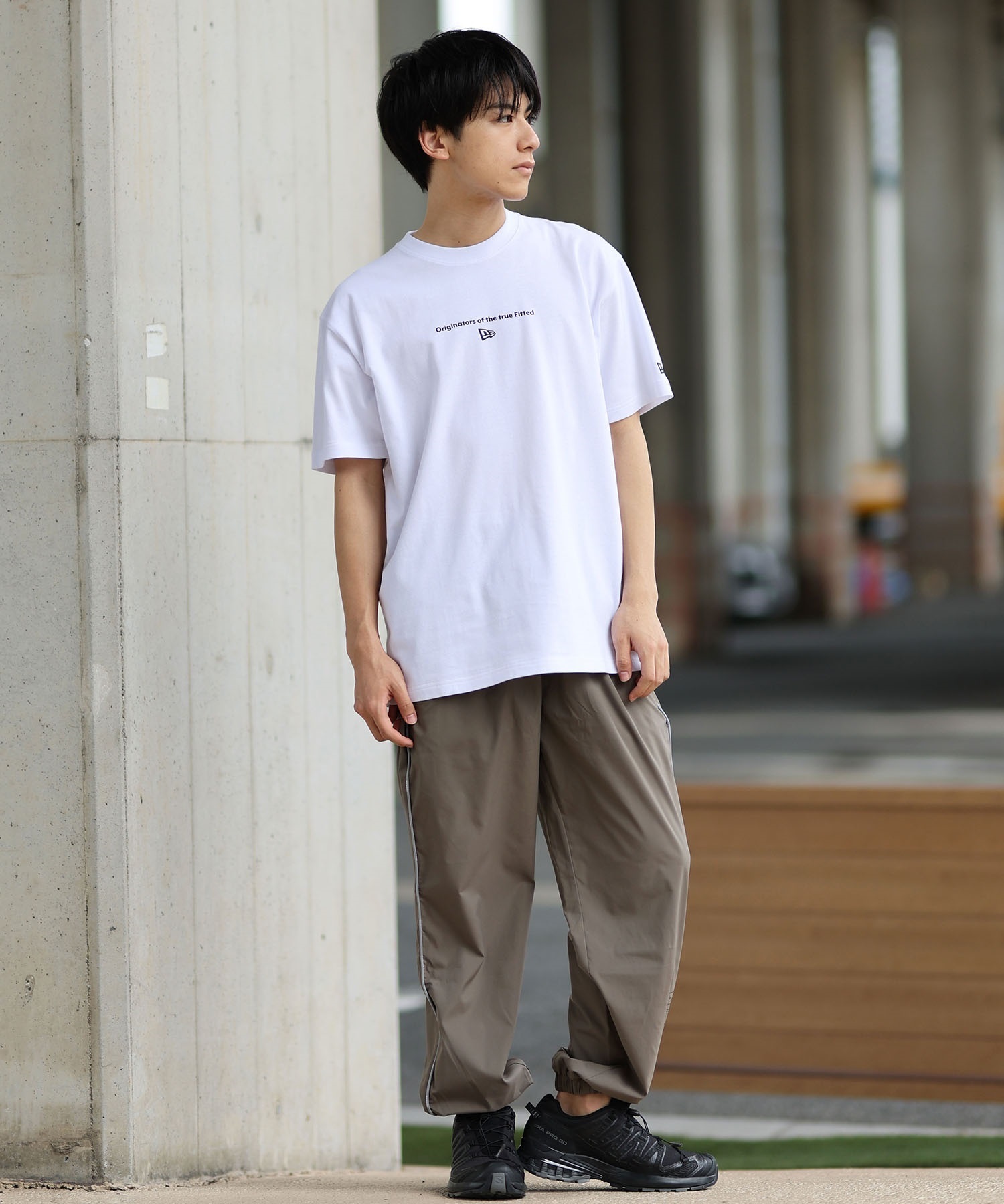 NEW ERA ニューエラ 半袖 Tシャツ メンズ ロゴ バックプリント Circle OOTTF 14410110(WT-M)