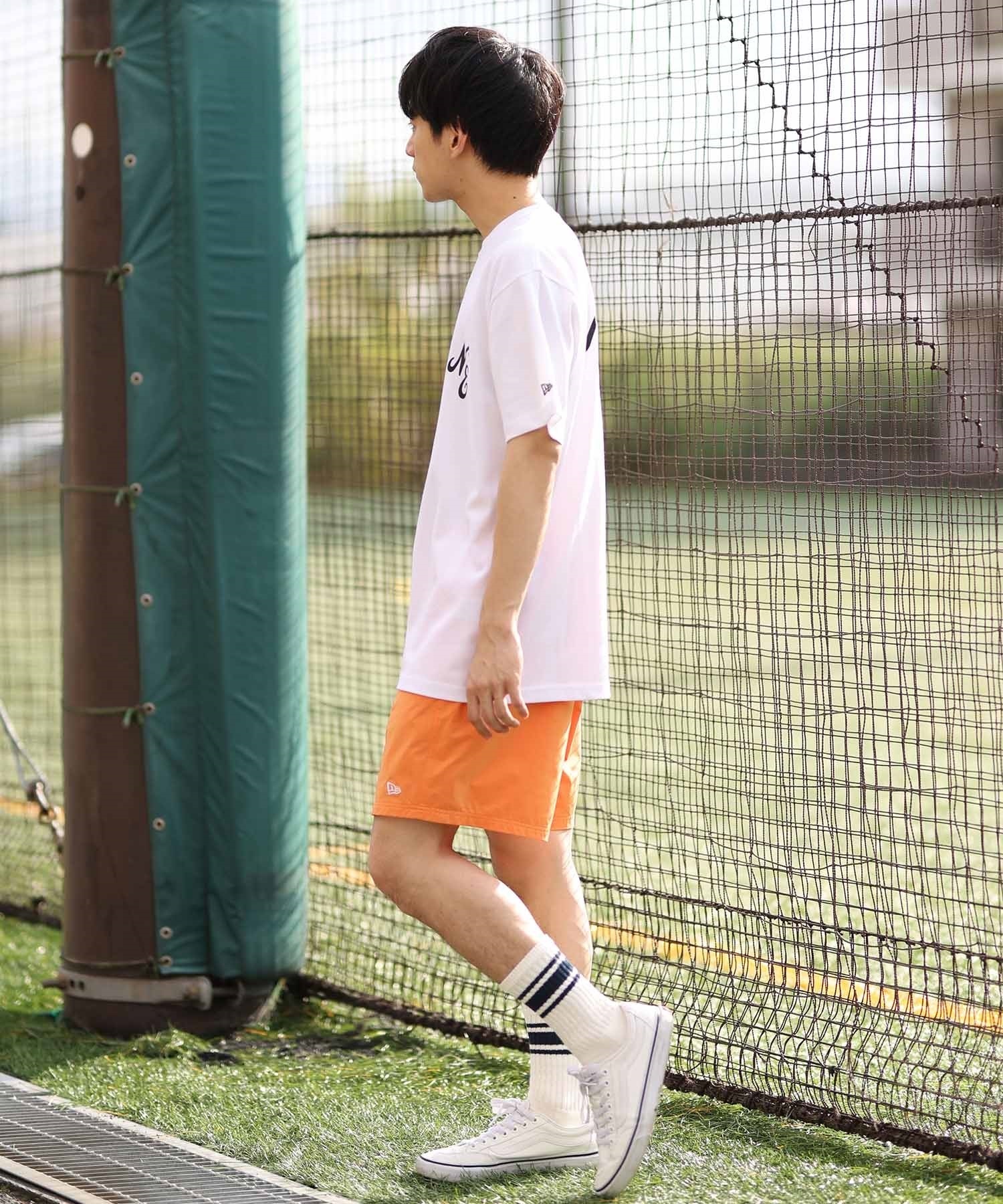 NEW ERA ニューエラ 半袖 Tシャツ メンズ バックプリント ロゴ 吸水速