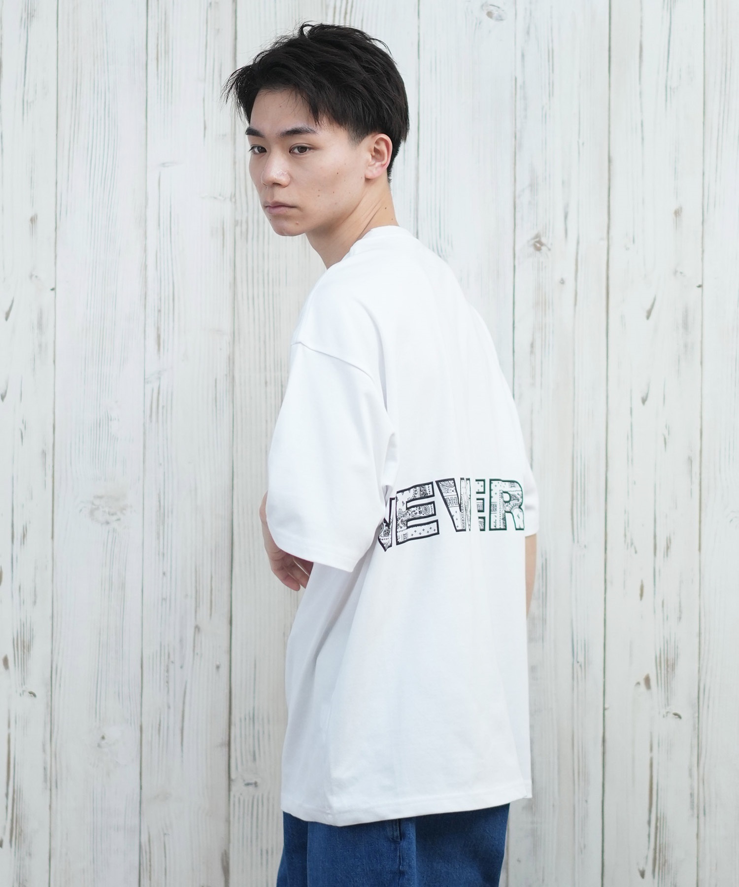 NEW ERA ニューエラ 半袖 Tシャツ メンズ バックプリント オーバー
