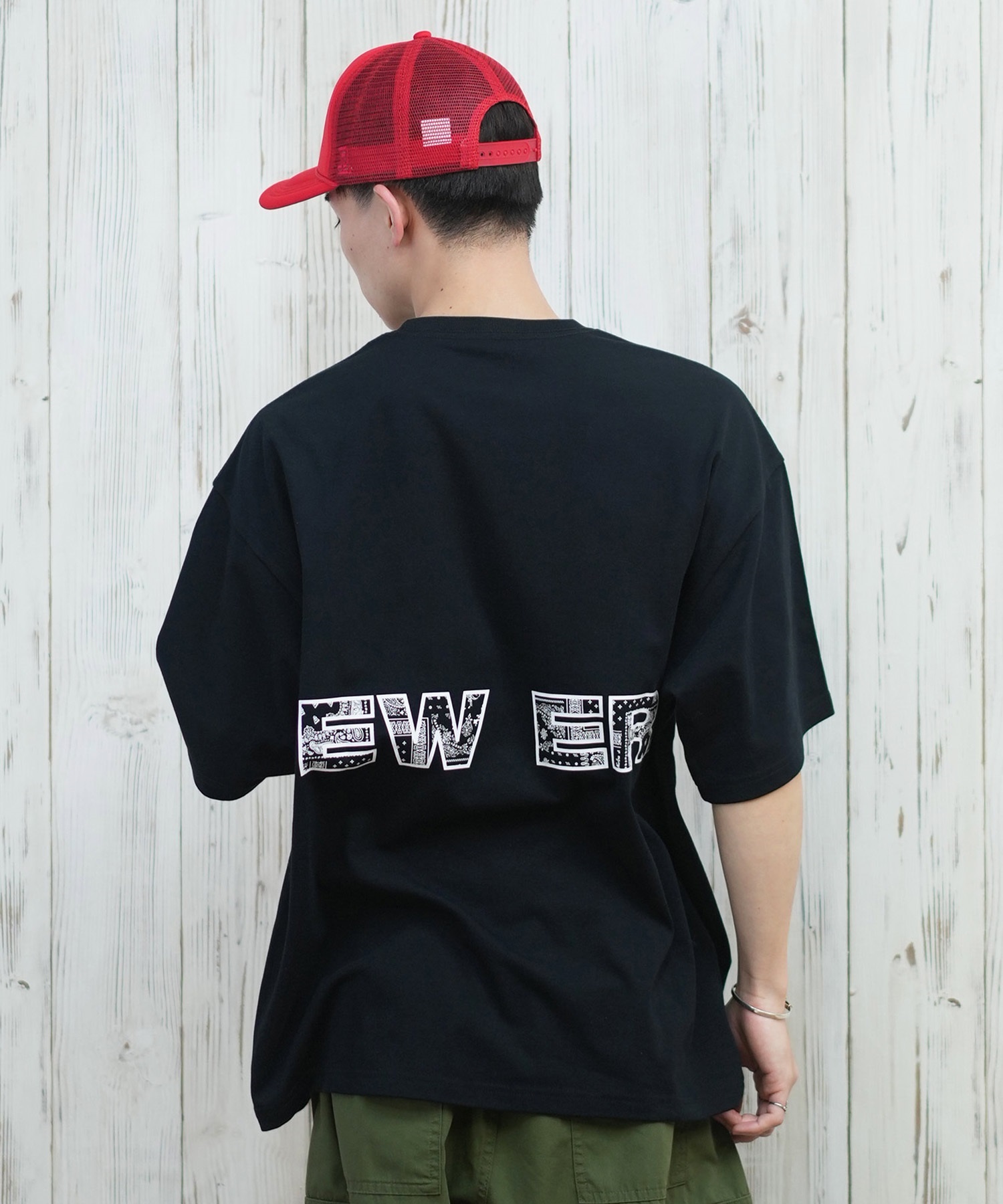 NEW ERA ニューエラ 半袖 Tシャツ メンズ バックプリント