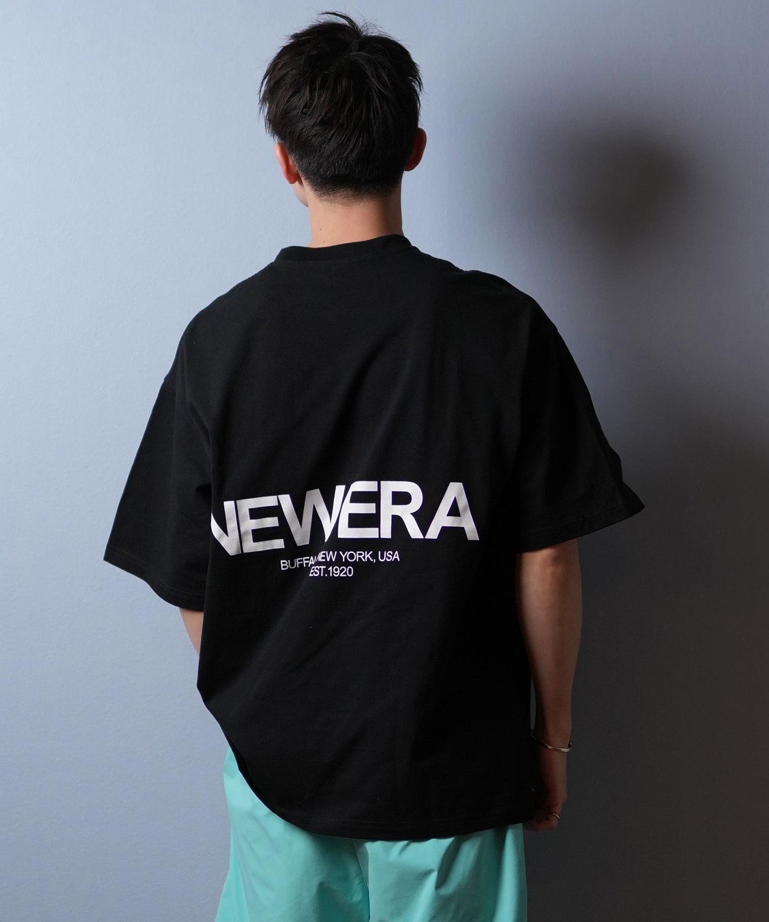 NEW ERA ニューエラ 半袖 Tシャツ メンズ バックプリント