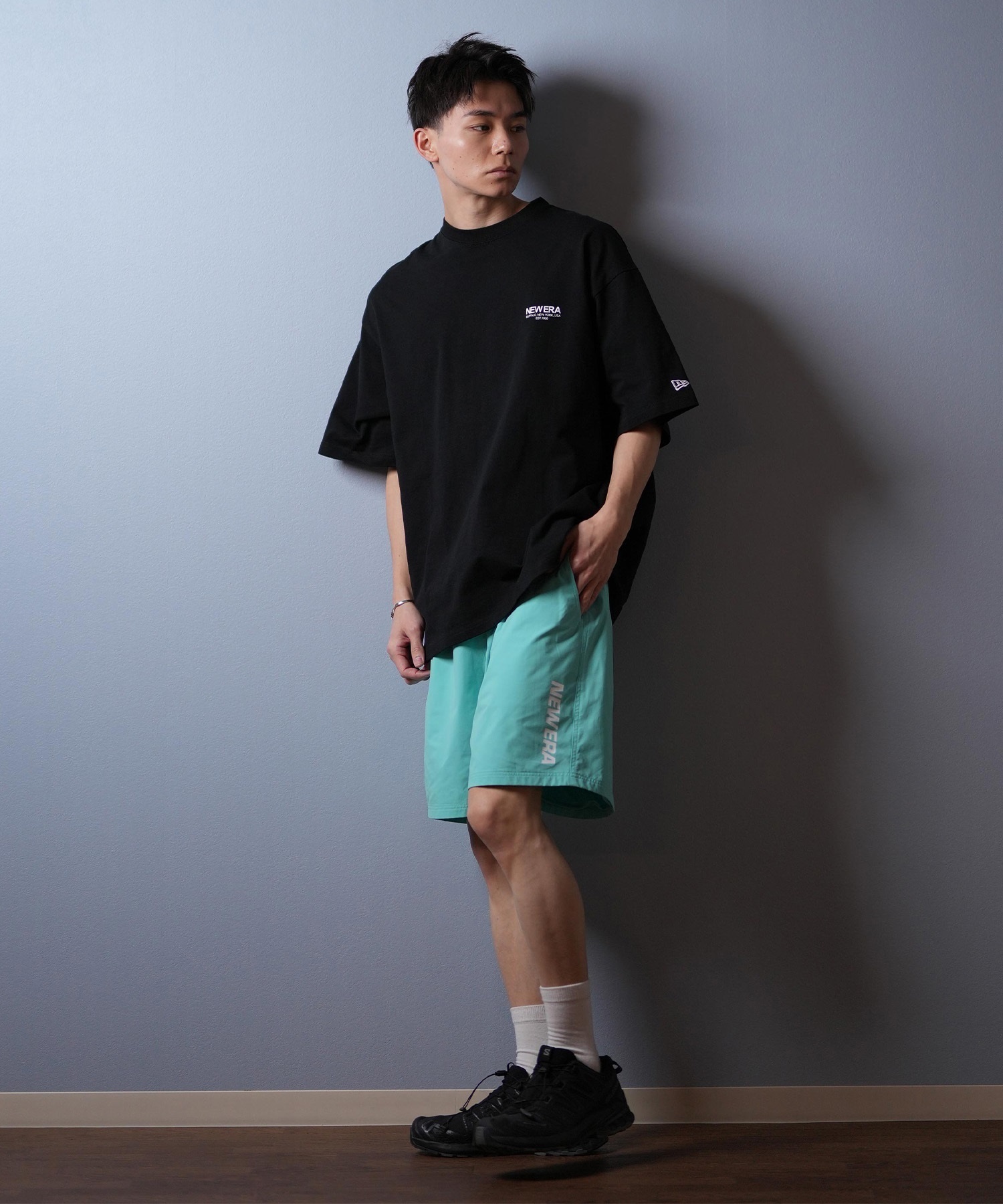 NEW ERA ニューエラ 半袖 Tシャツ メンズ バックプリント