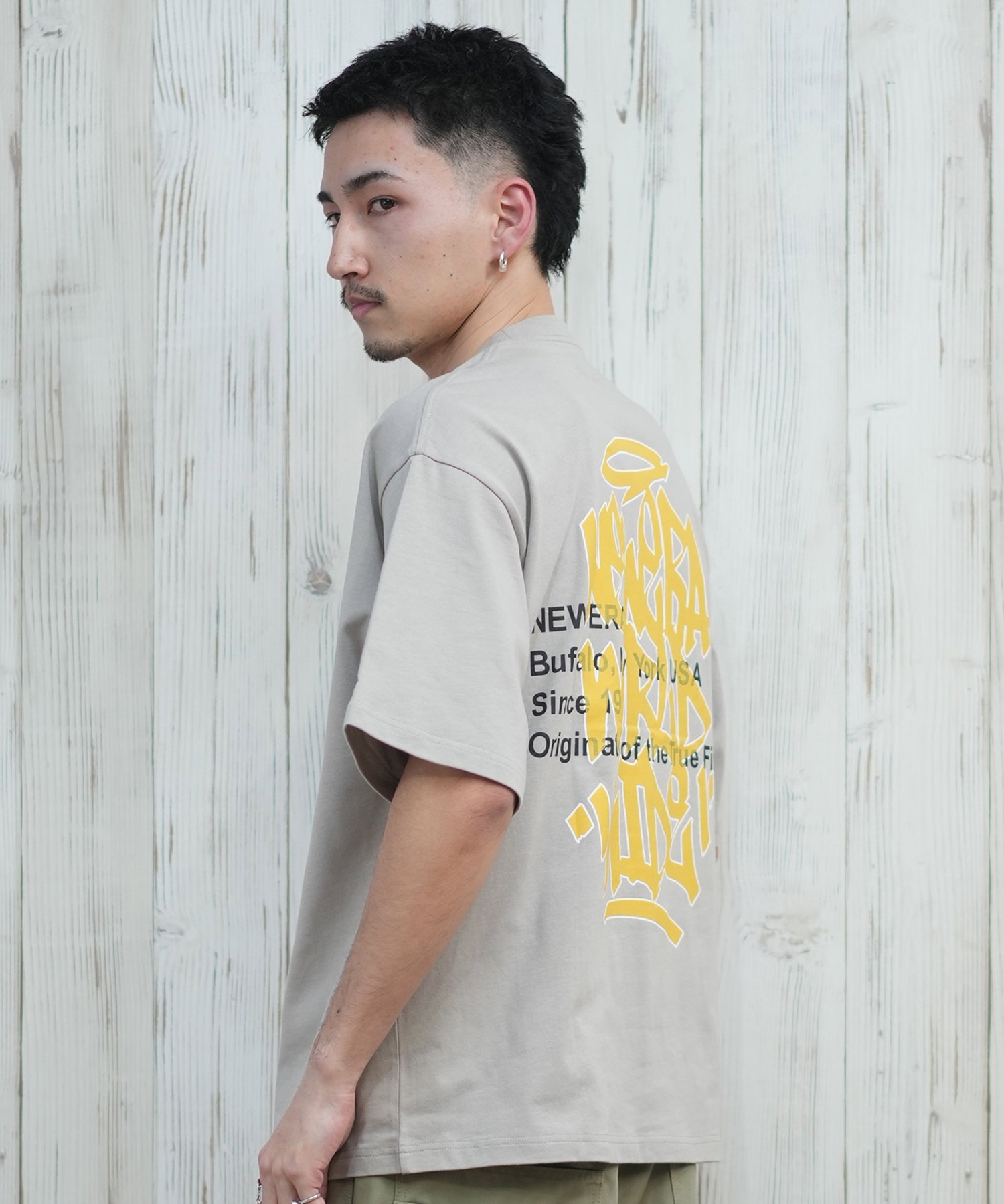 NEW ERA ニューエラ 半袖 Tシャツ メンズ バックプリント オーバー 