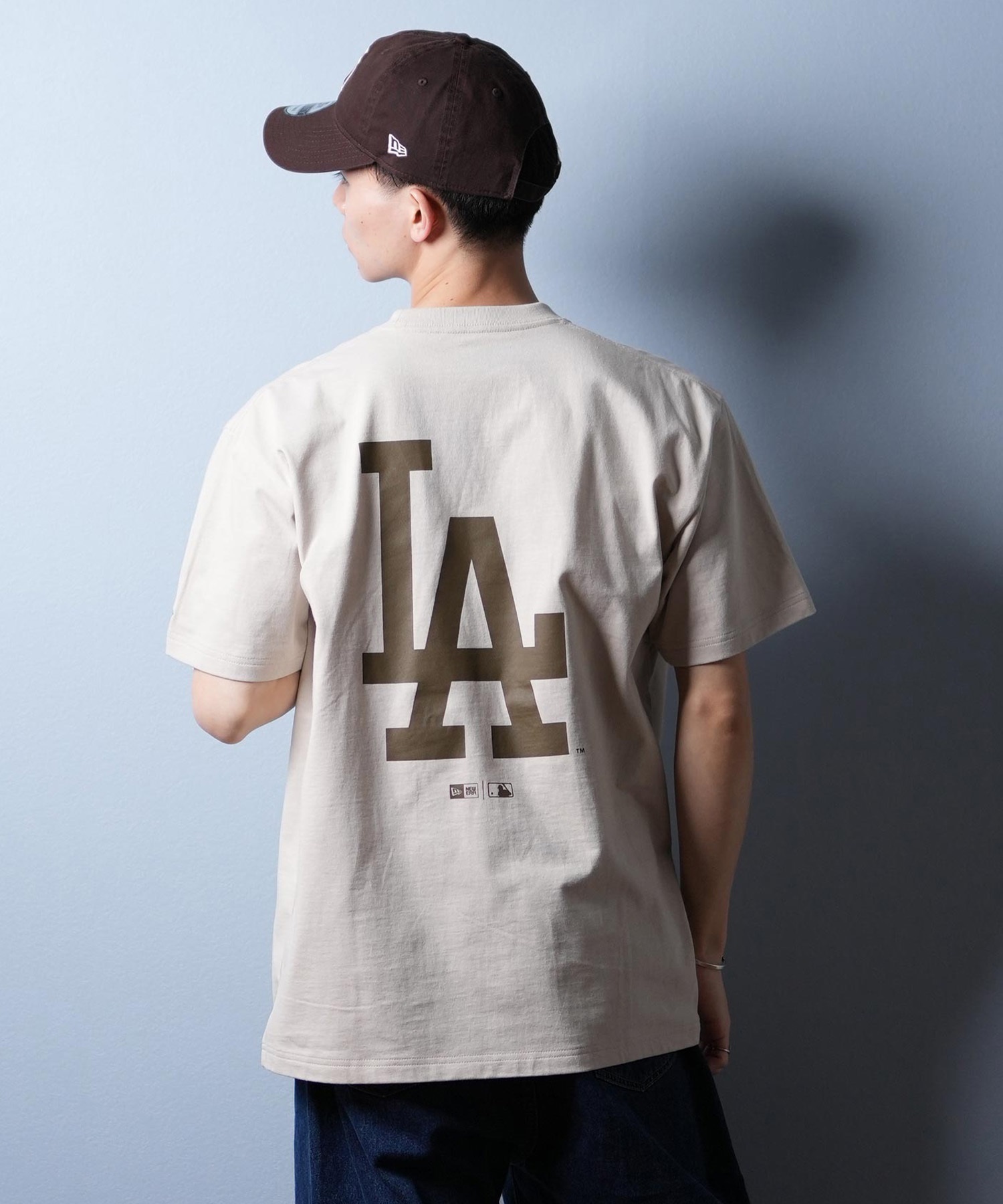 NEW ERA ニューエラ 半袖 Tシャツ メンズ バックプリント MLB