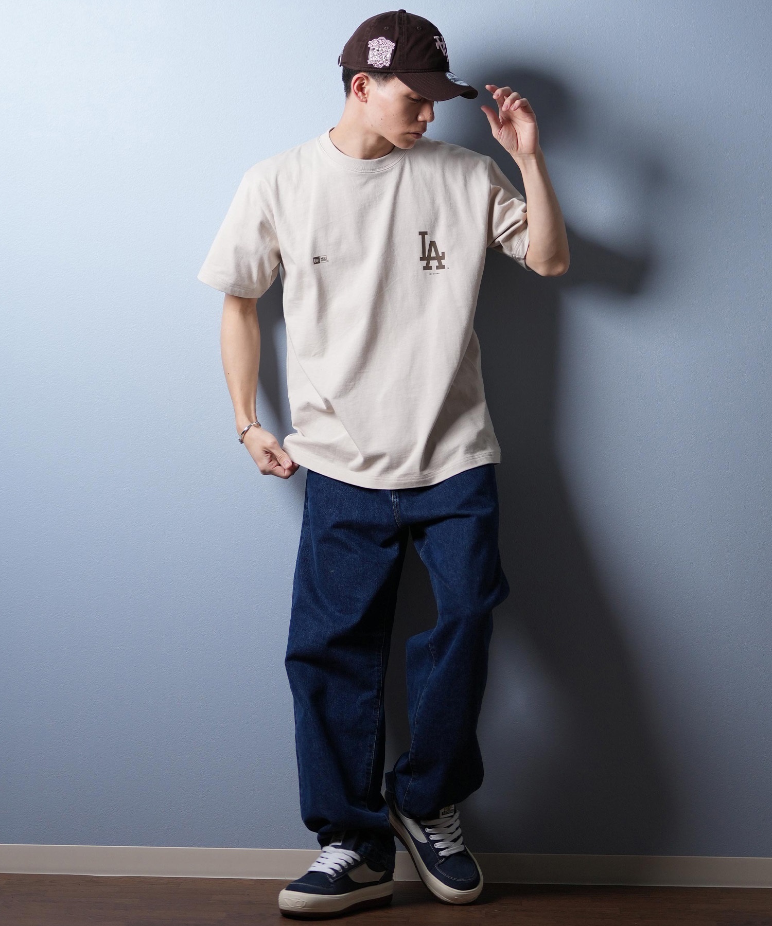 NEW ERA ニューエラ 半袖 Tシャツ メンズ バックプリント MLB
