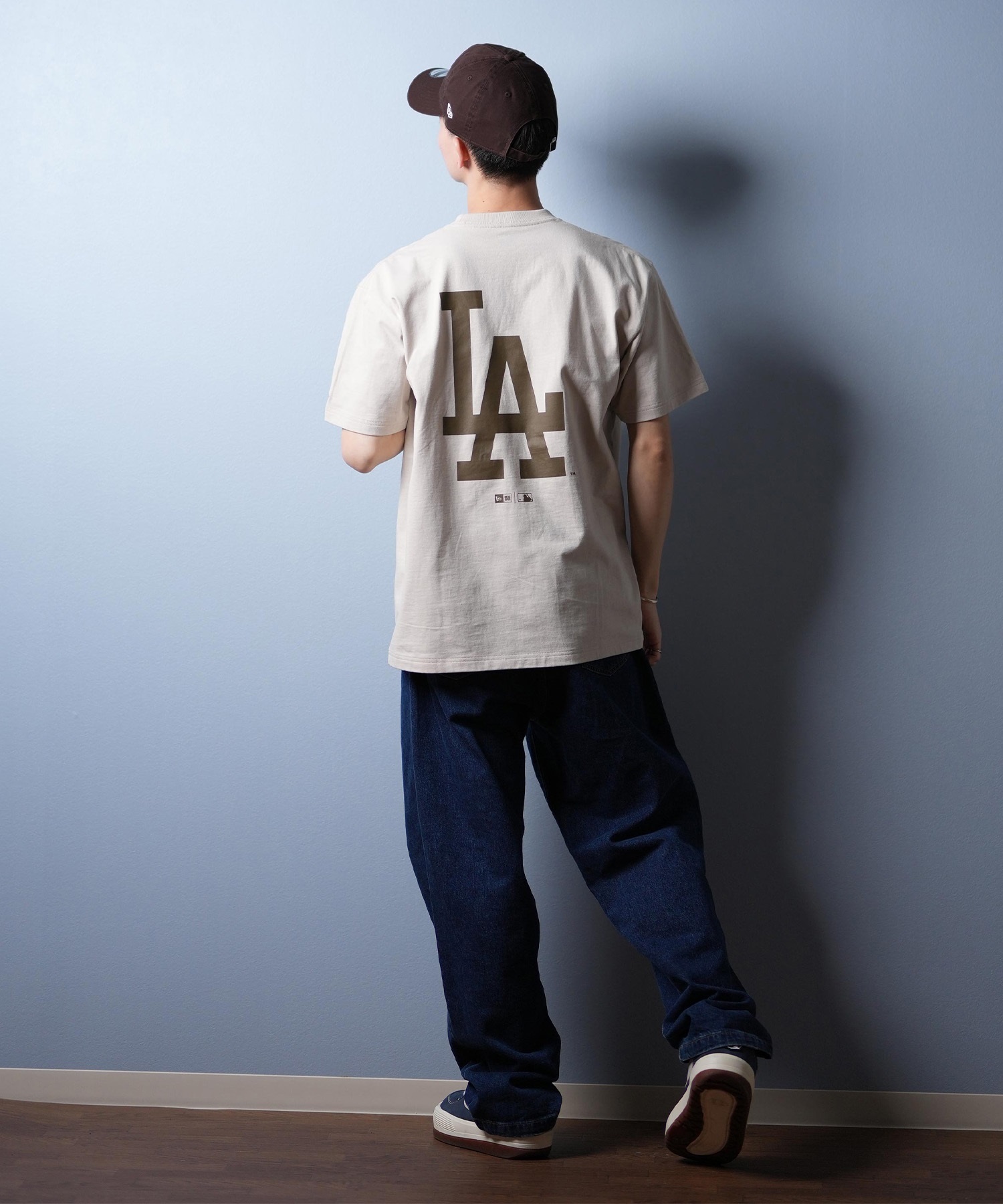NEW ERA ニューエラ 半袖 Tシャツ メンズ バックプリント MLB