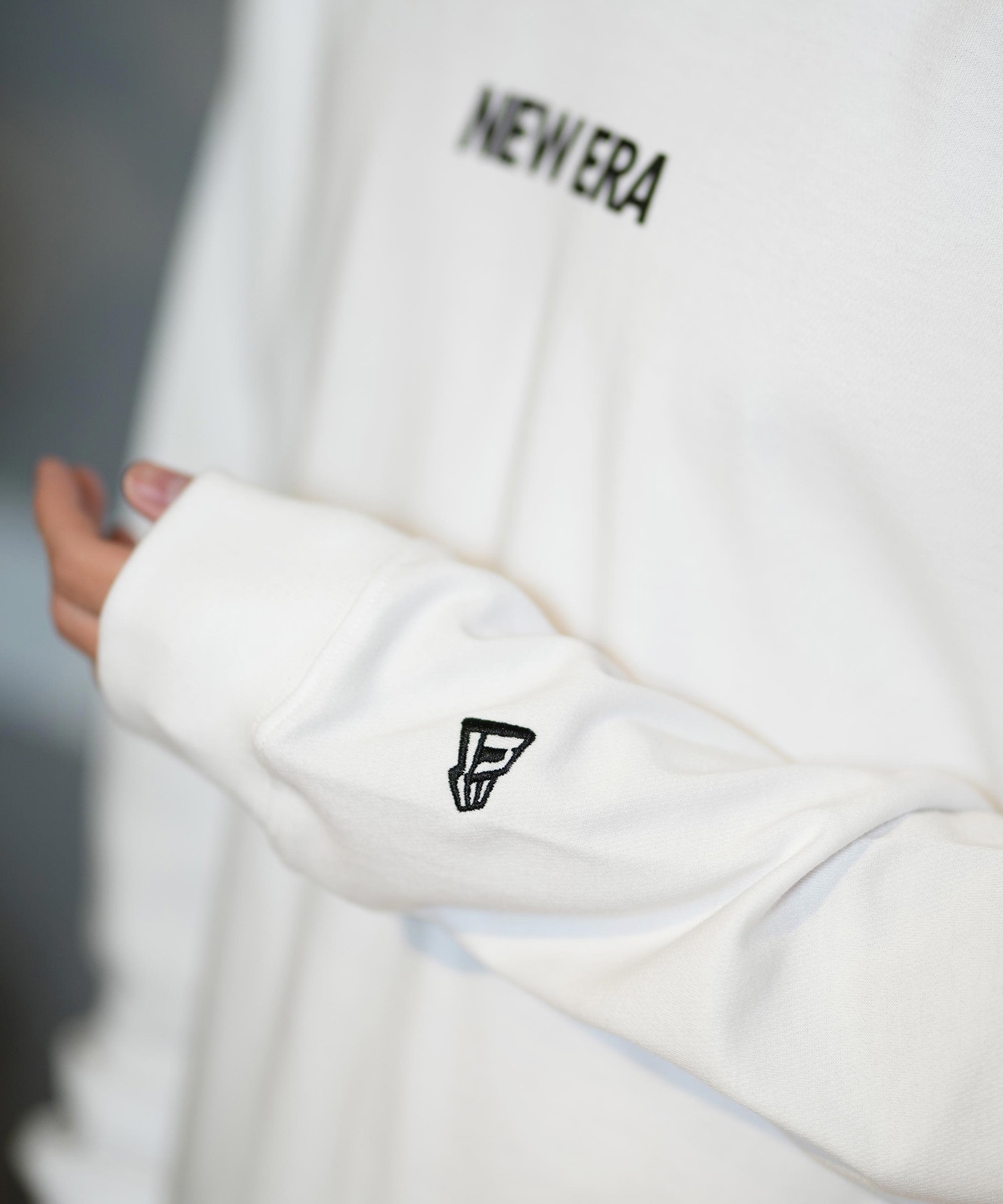 NEW ERA ニューエラ 長袖 Tシャツ メンズ ロンT バックプリント 吸汗速乾 UVカット 14410181(WHI-M)