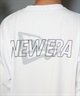 NEW ERA ニューエラ 長袖 Tシャツ メンズ ロンT バックプリント 吸汗速乾 UVカット 14410181(WHI-M)