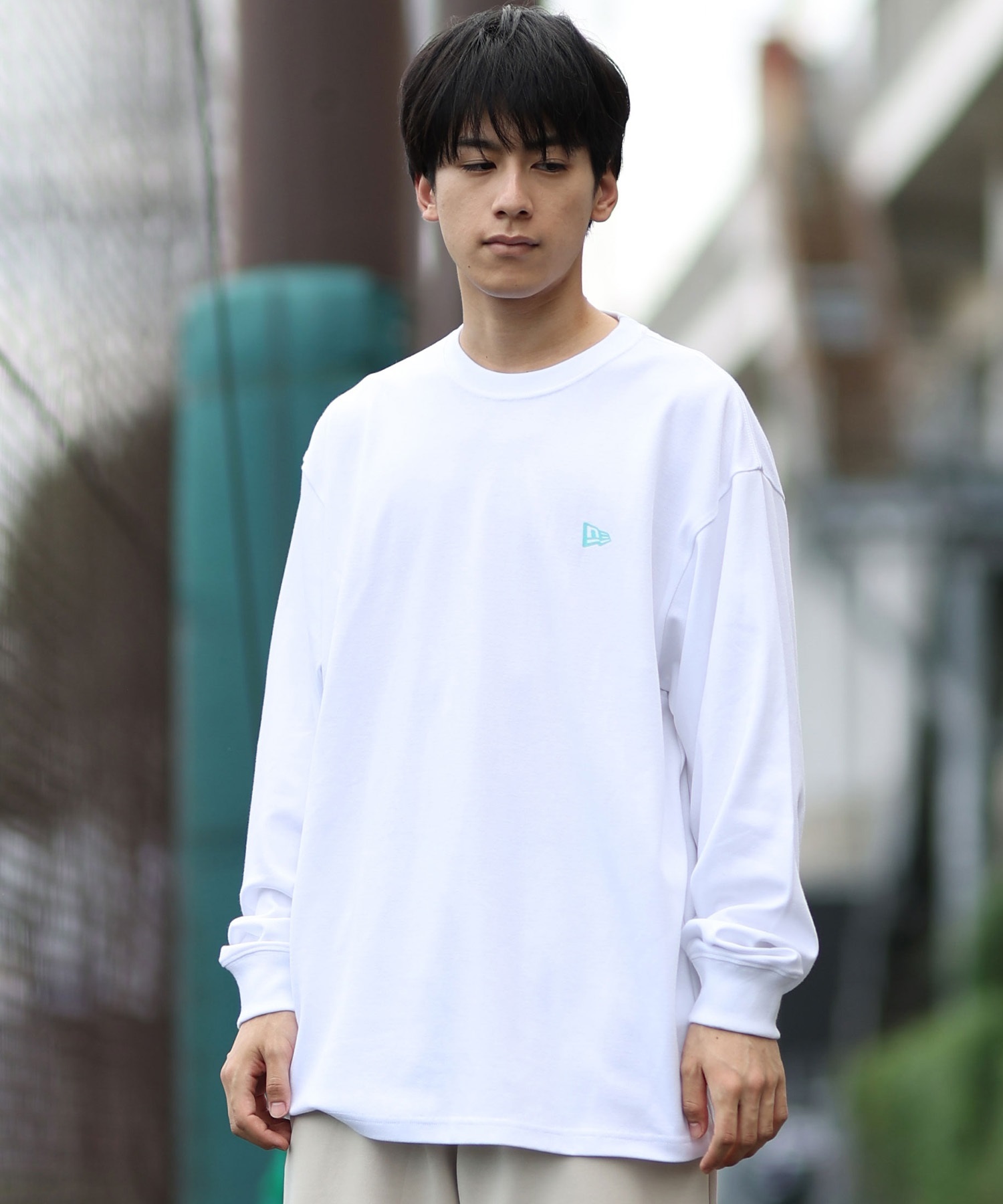 NEW ERA ニューエラ 長袖 Tシャツ メンズ ロンT バックプリント