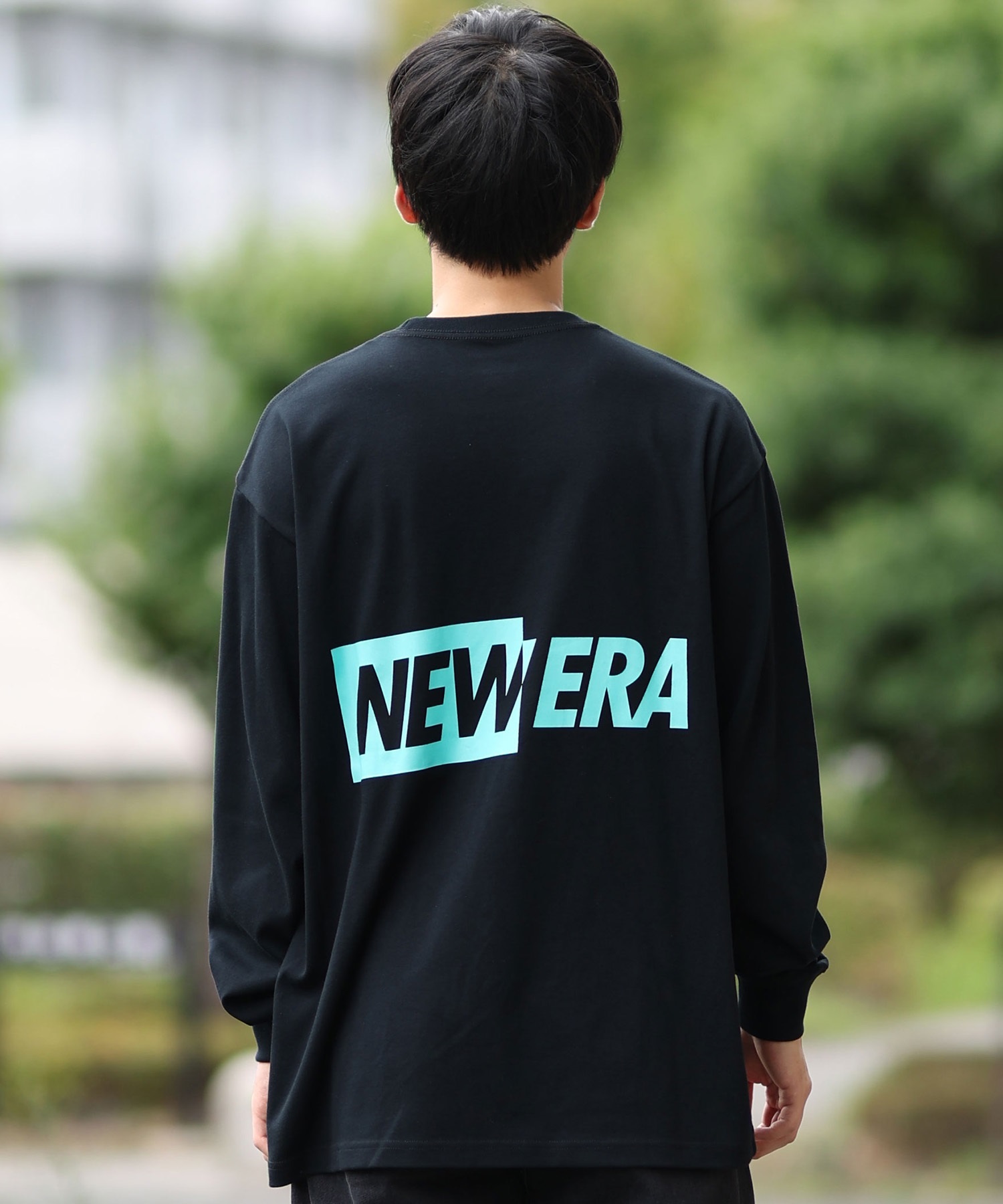 NEW ERA ニューエラ 長袖 Tシャツ メンズ ロンT バックプリント
