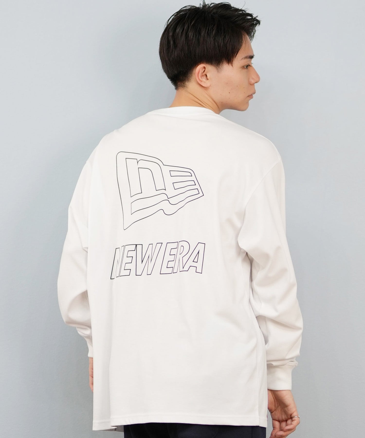 NEW ERA ニューエラ 長袖 Tシャツ ロンT メンズ バックプリント ロゴ