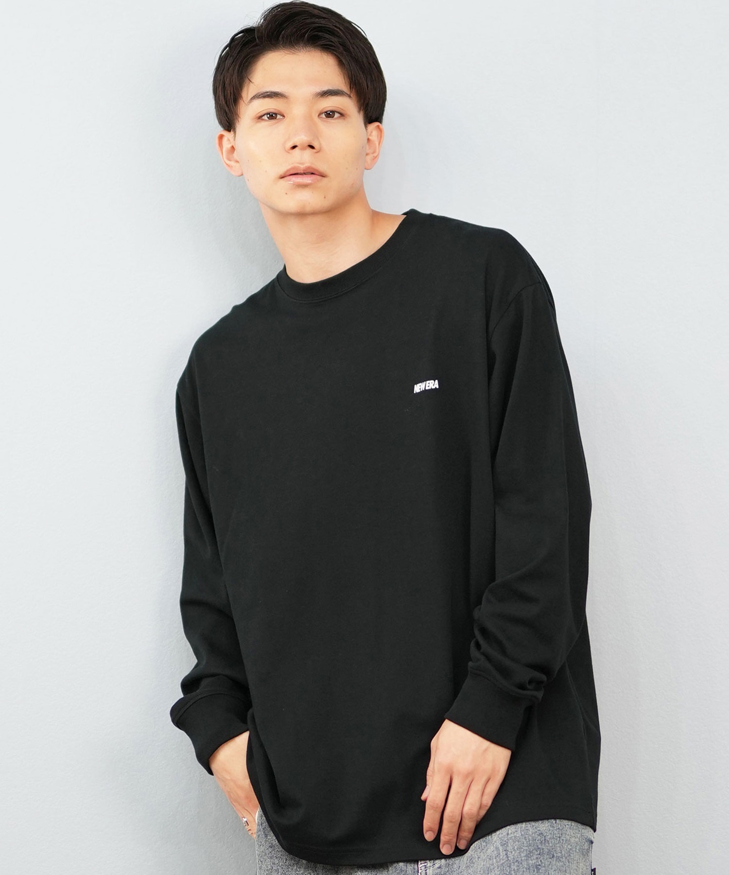 NEW ERA ニューエラ 長袖 Tシャツ ロンT メンズ バックプリント ロゴ