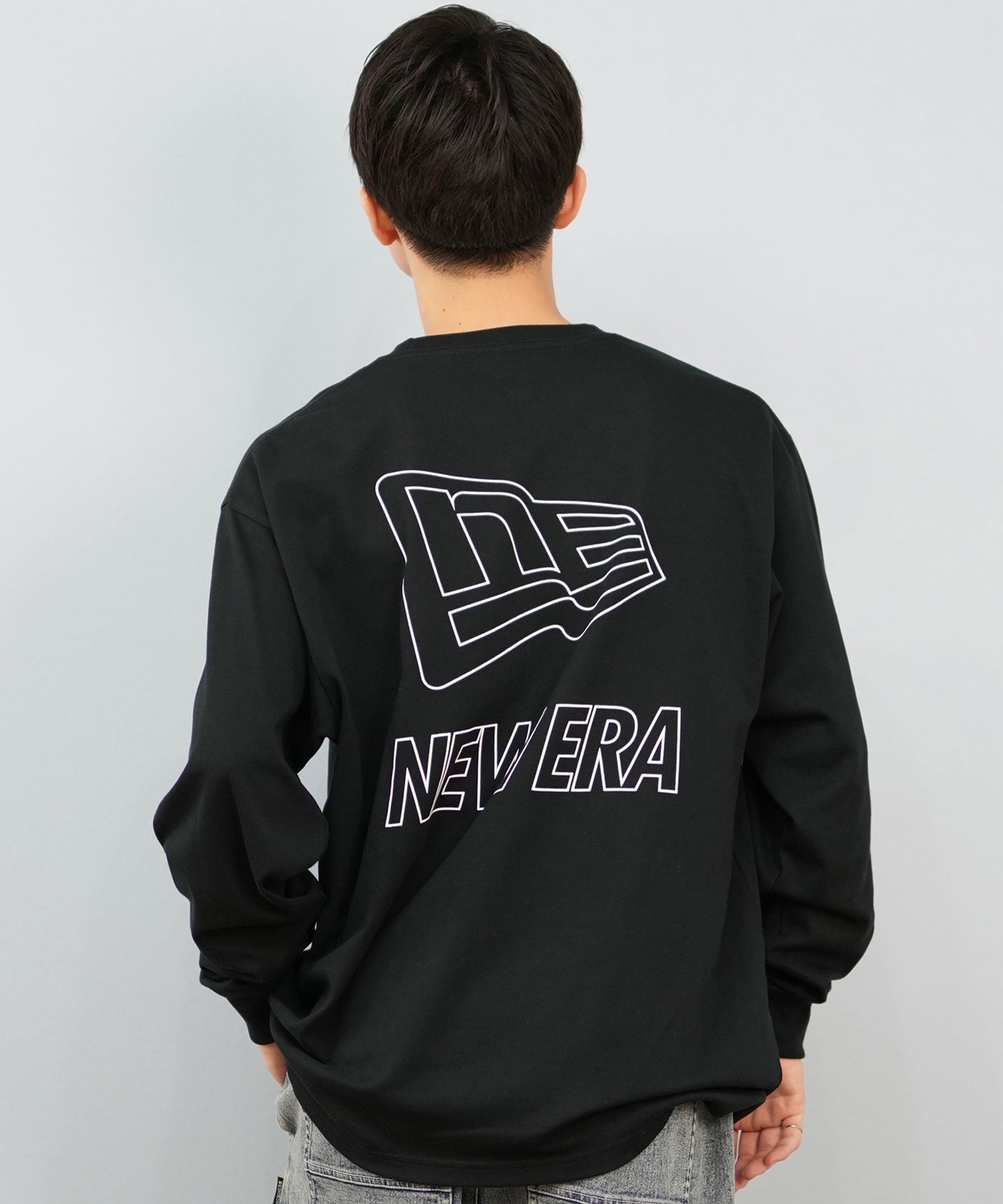 NEW ERA ニューエラ 長袖 Tシャツ ロンT メンズ バックプリント ロゴ