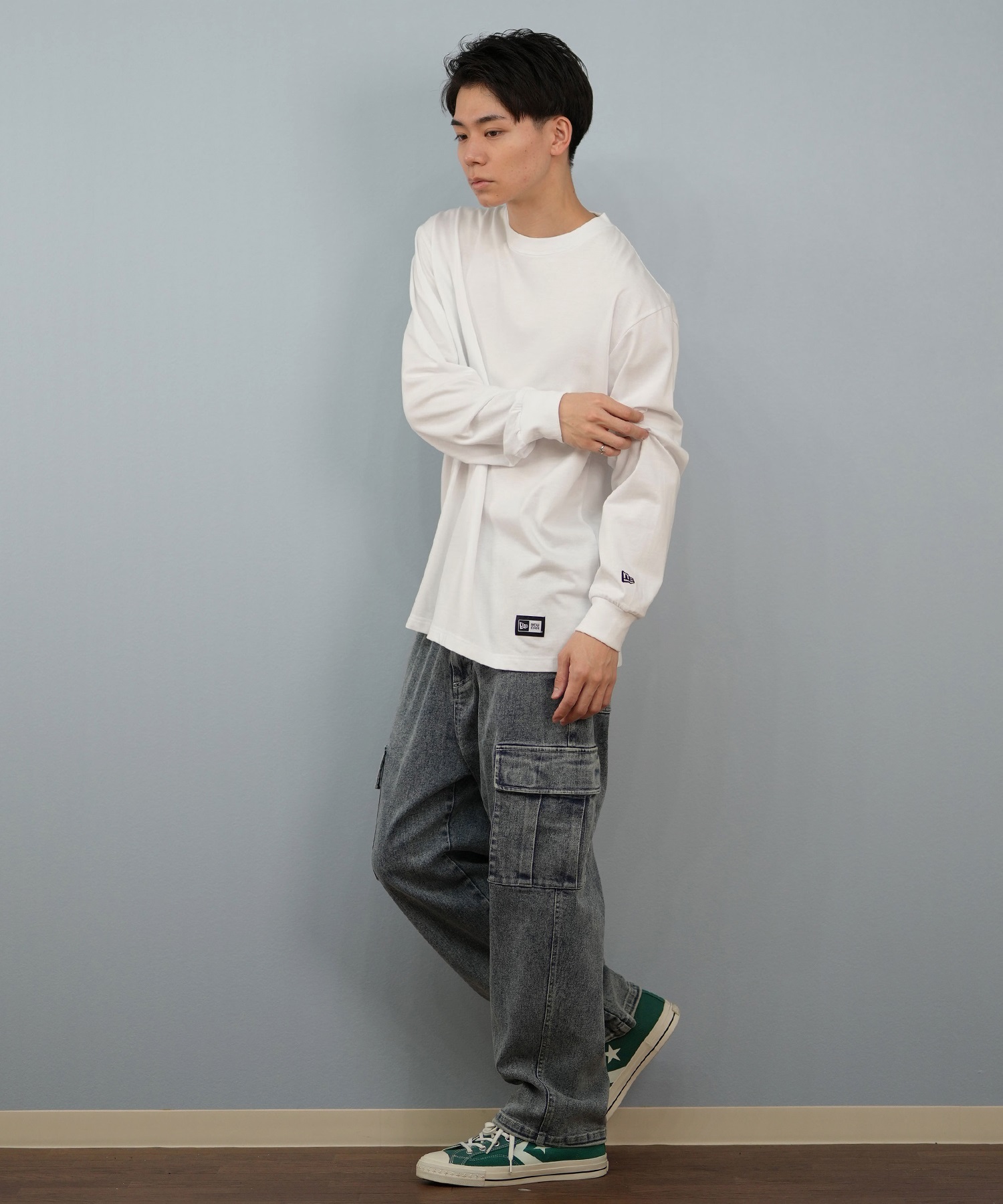 NEW ERA ニューエラ 長袖 Tシャツ メンズ ロンT バックプリント