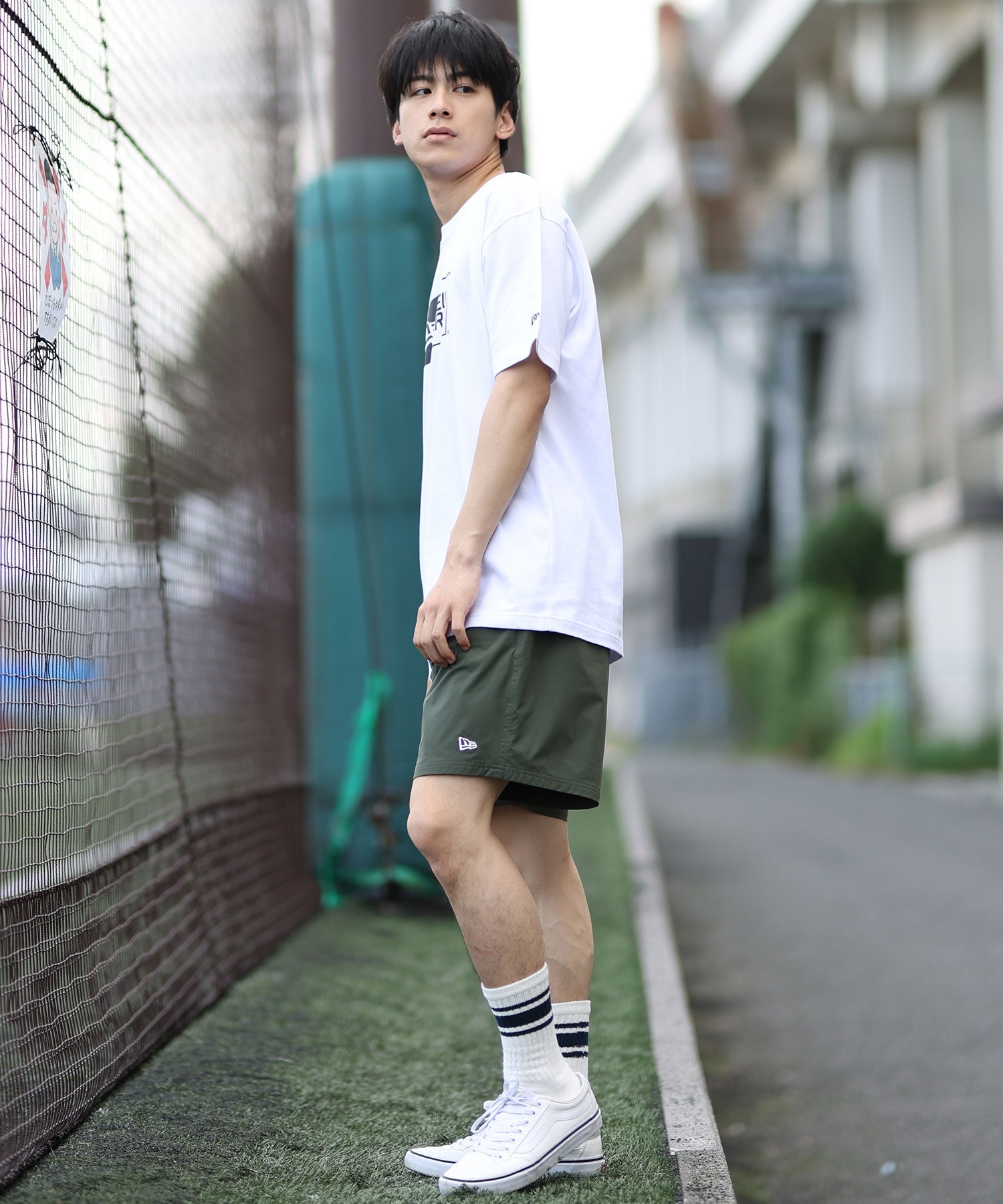 NEW ERA ニューエラ 水着 トランクス メンズ ショーツ 水陸両用