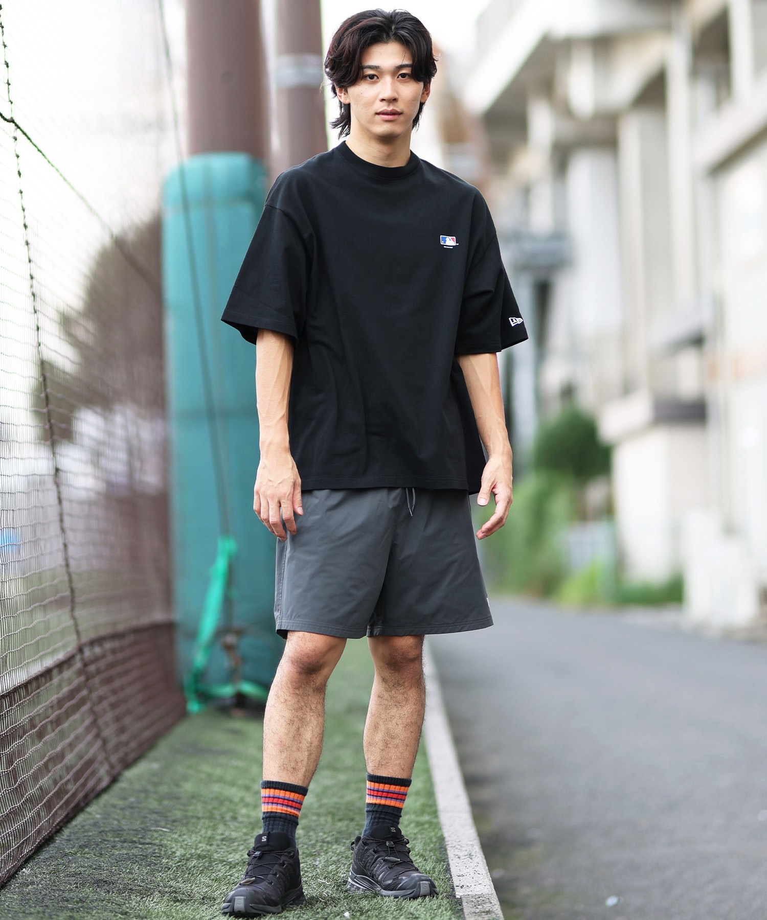 NEW ERA ニューエラ 水着 トランクス メンズ ショーツ 水陸両用
