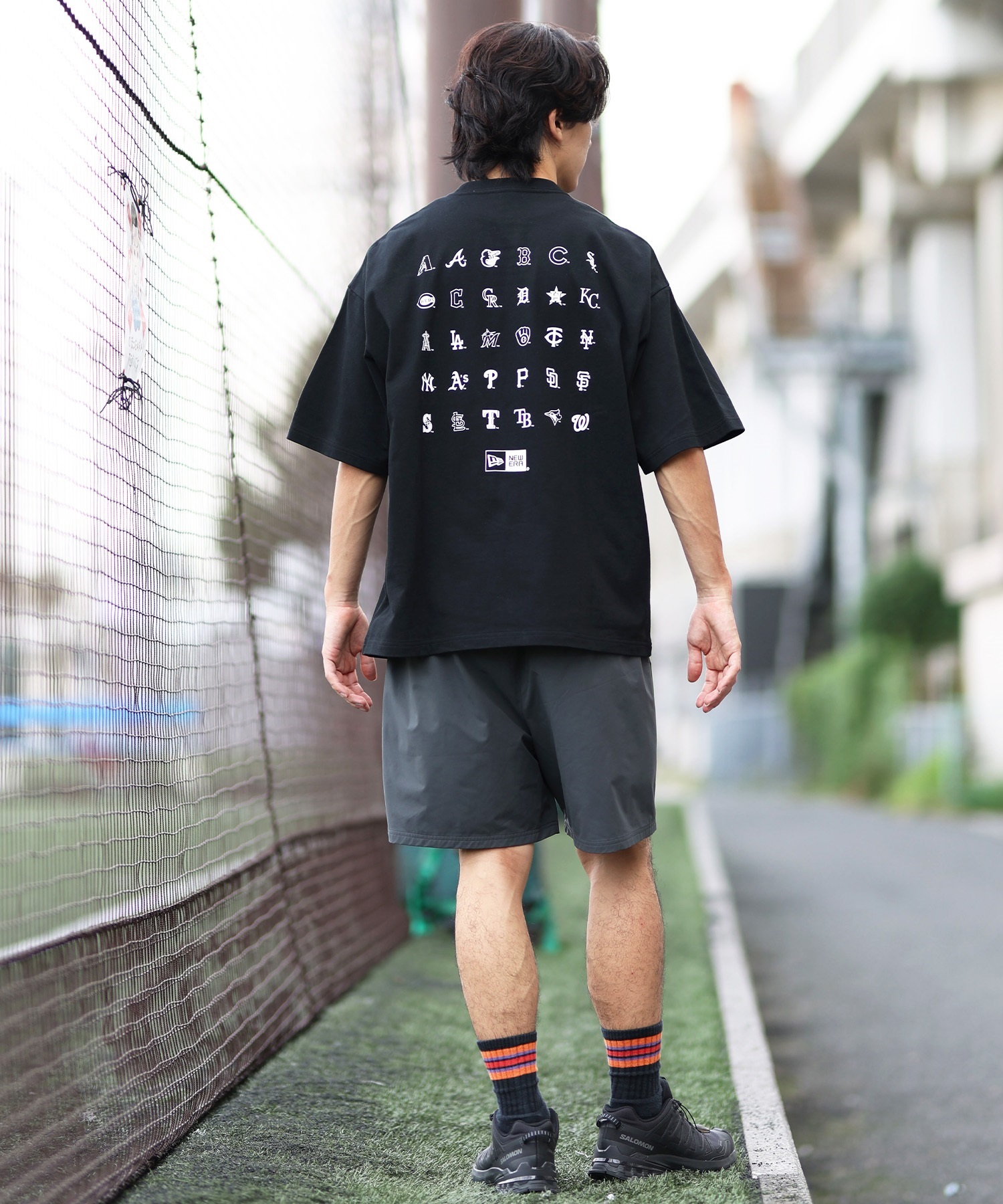 NEW ERA ニューエラ 水着 トランクス メンズ ショーツ 水陸両用