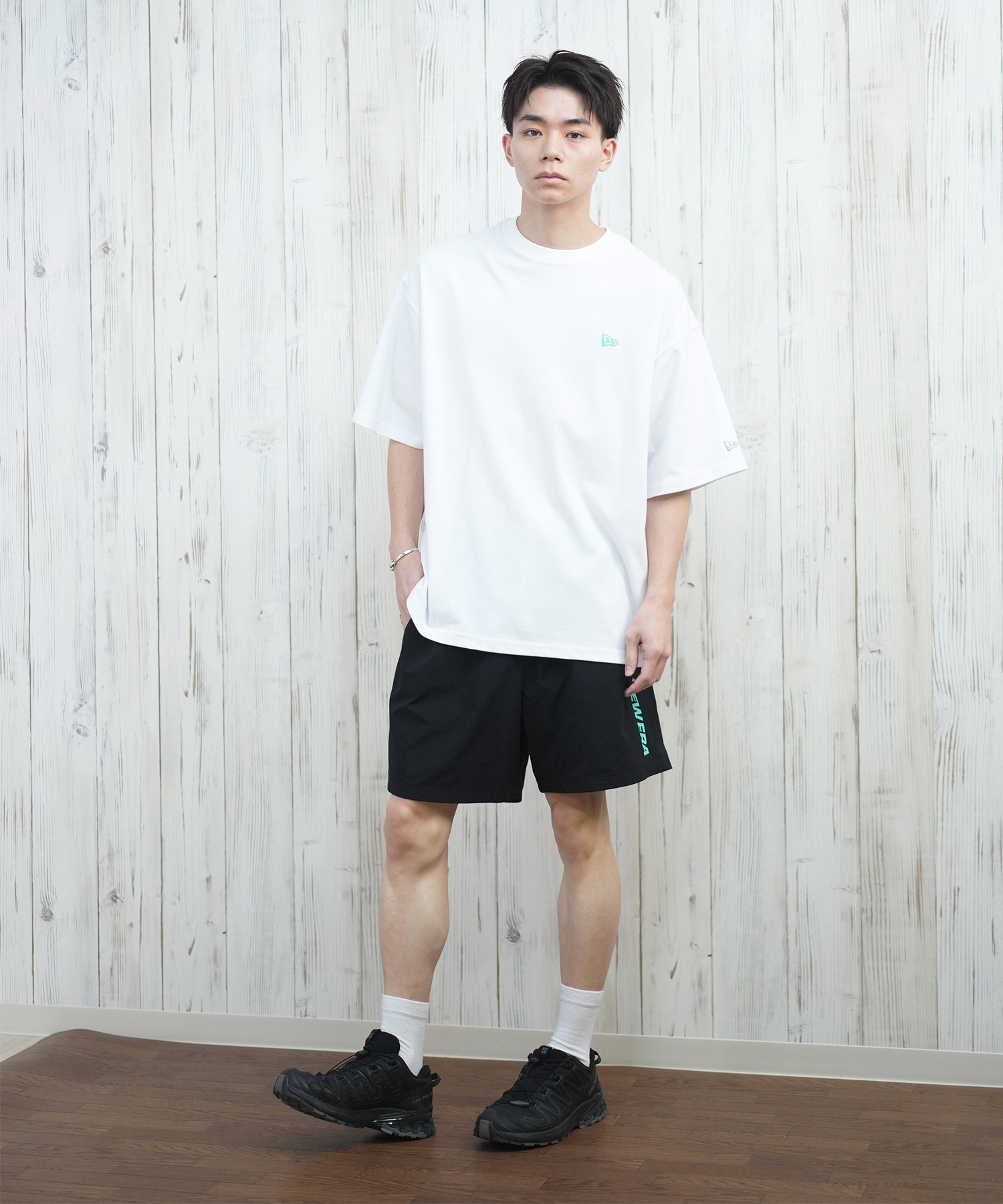 新品未使用　NEW ERA 水着　ムラサキスポーツ限定　ブラック　Lサイズ セール】【ムラサキスポーツ限定】NEW ERA/ニューエラ 半袖T