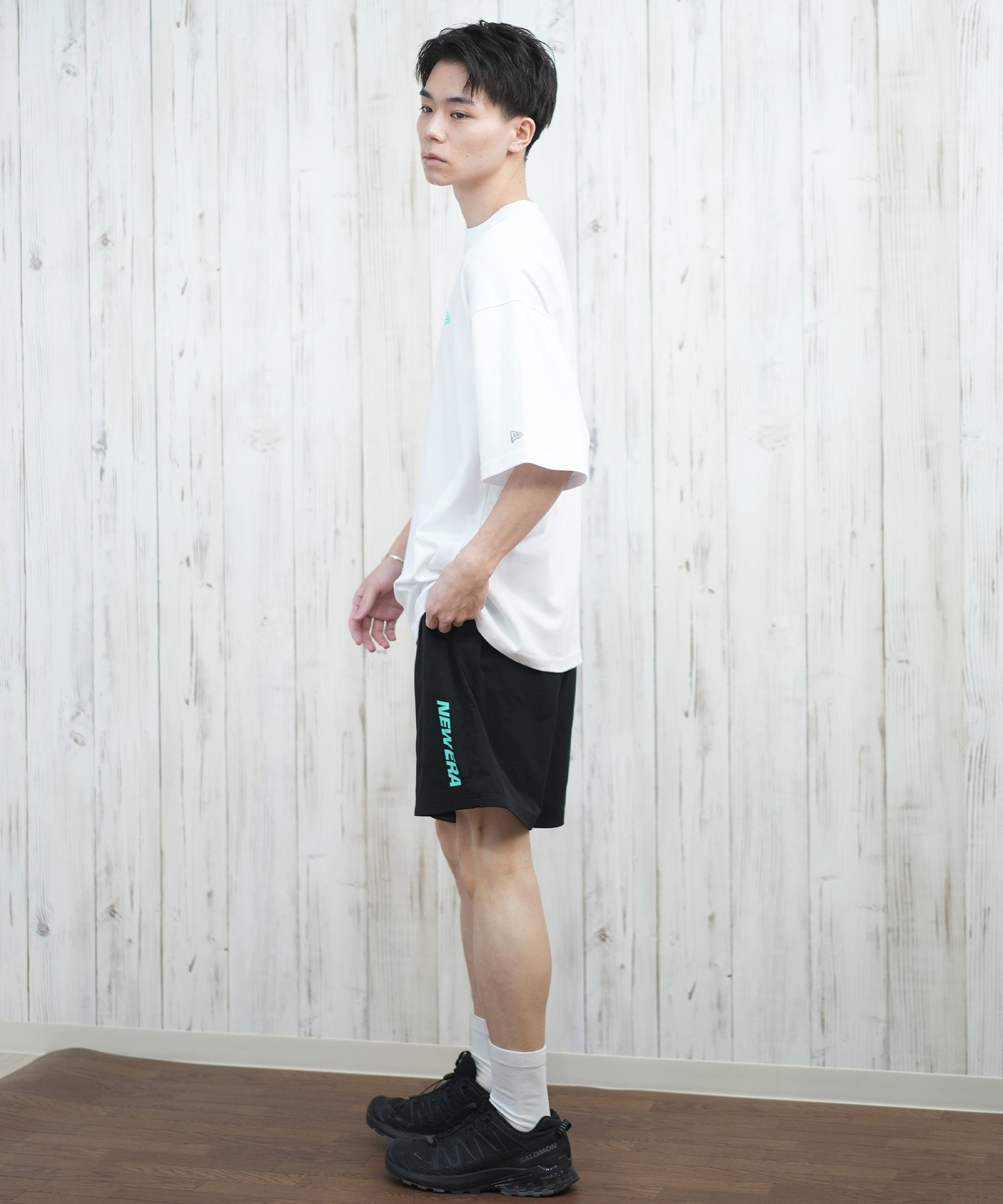 NEW ERA ブラック水着 MEDIUM　水陸両用 NEW ERA 水着 ERA/ニューエラ 水陸両用/ユーティリティー