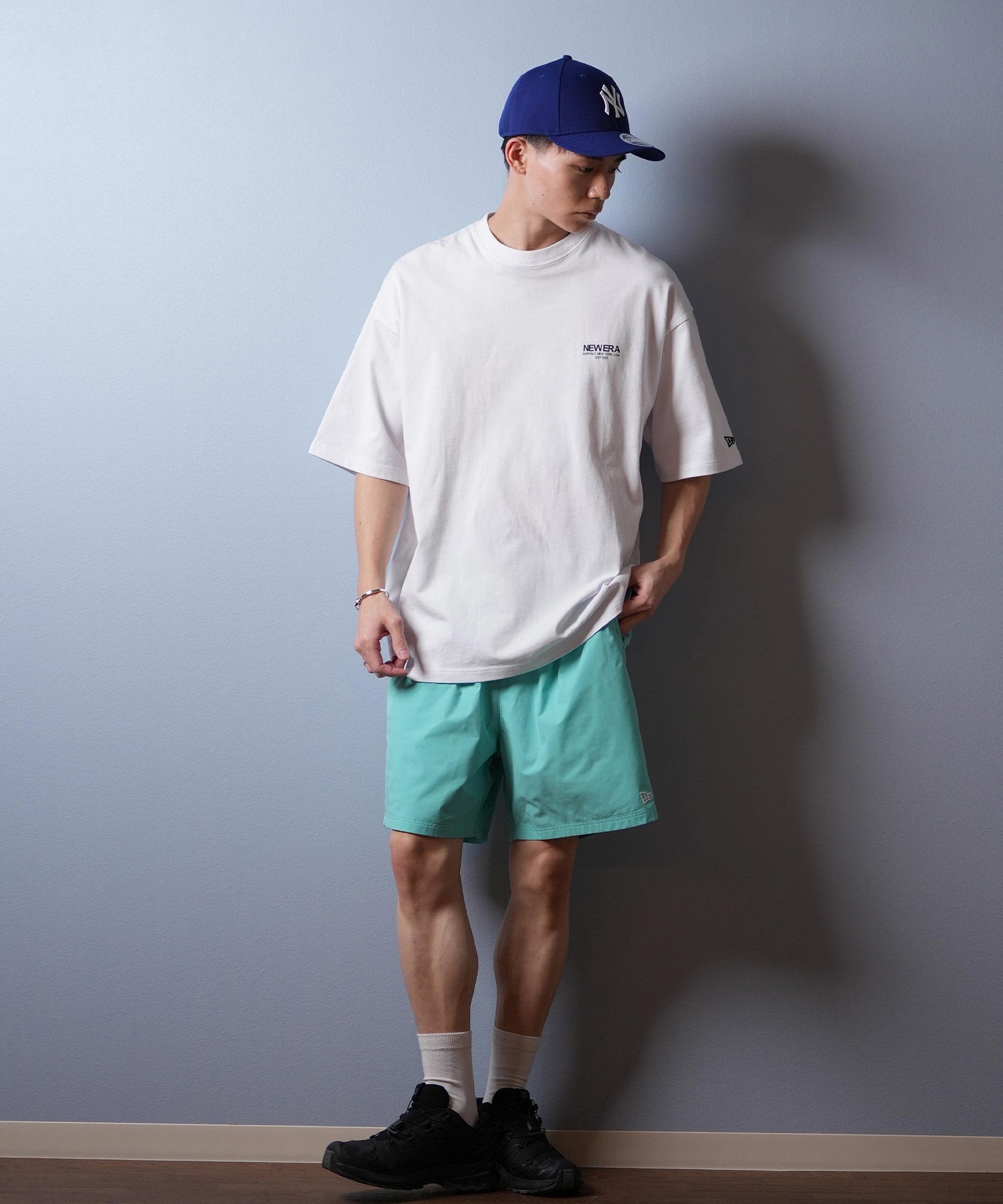 NEW ERA ニューエラ メンズ トランクス 水着 水陸両用 ユーティリティー ショートパンツ 14683918(BL-M)