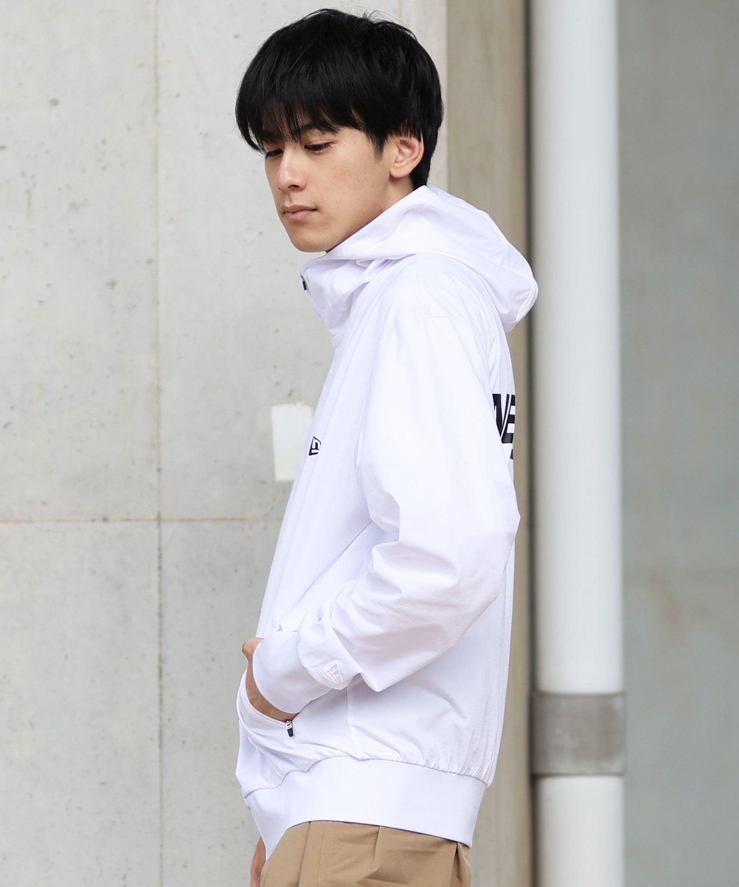 NEW ERA - パーカー ニューエラ NEWERA ユーティリティー ジップパーカー メンズ レディース パーカ 長袖 フーディー 吸水速乾 UVカット 紫外線対策 夏 海 おしゃれ ブラック ホワイト 14391940 1439194 L パーカー ニューエラ NEWERA ユーティリティー ジップパーカー