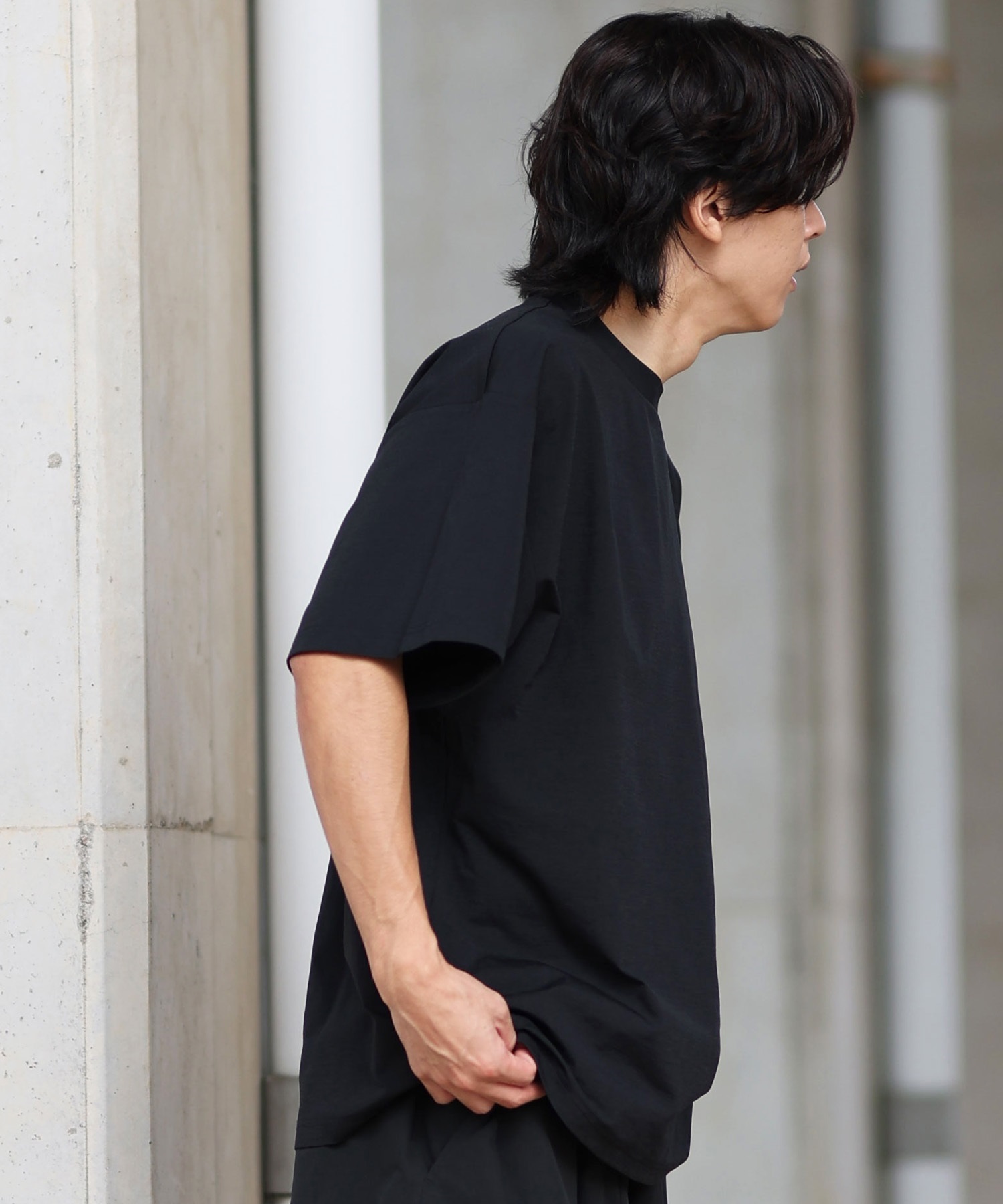 NEW ERA ニューエラ ラッシュガード メンズ 半袖 Tシャツ バックプリント 水陸両用 ユーティリティ UVカット 14391955(BK-M)