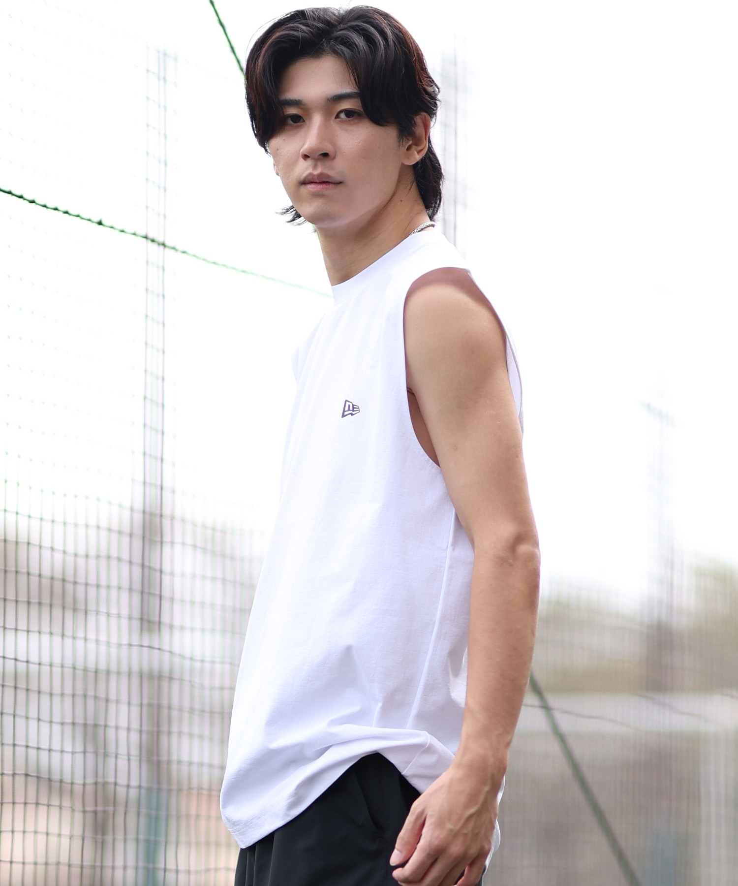 NEW ERA ニューエラ ラッシュガード メンズ タンクトップ 水陸両用