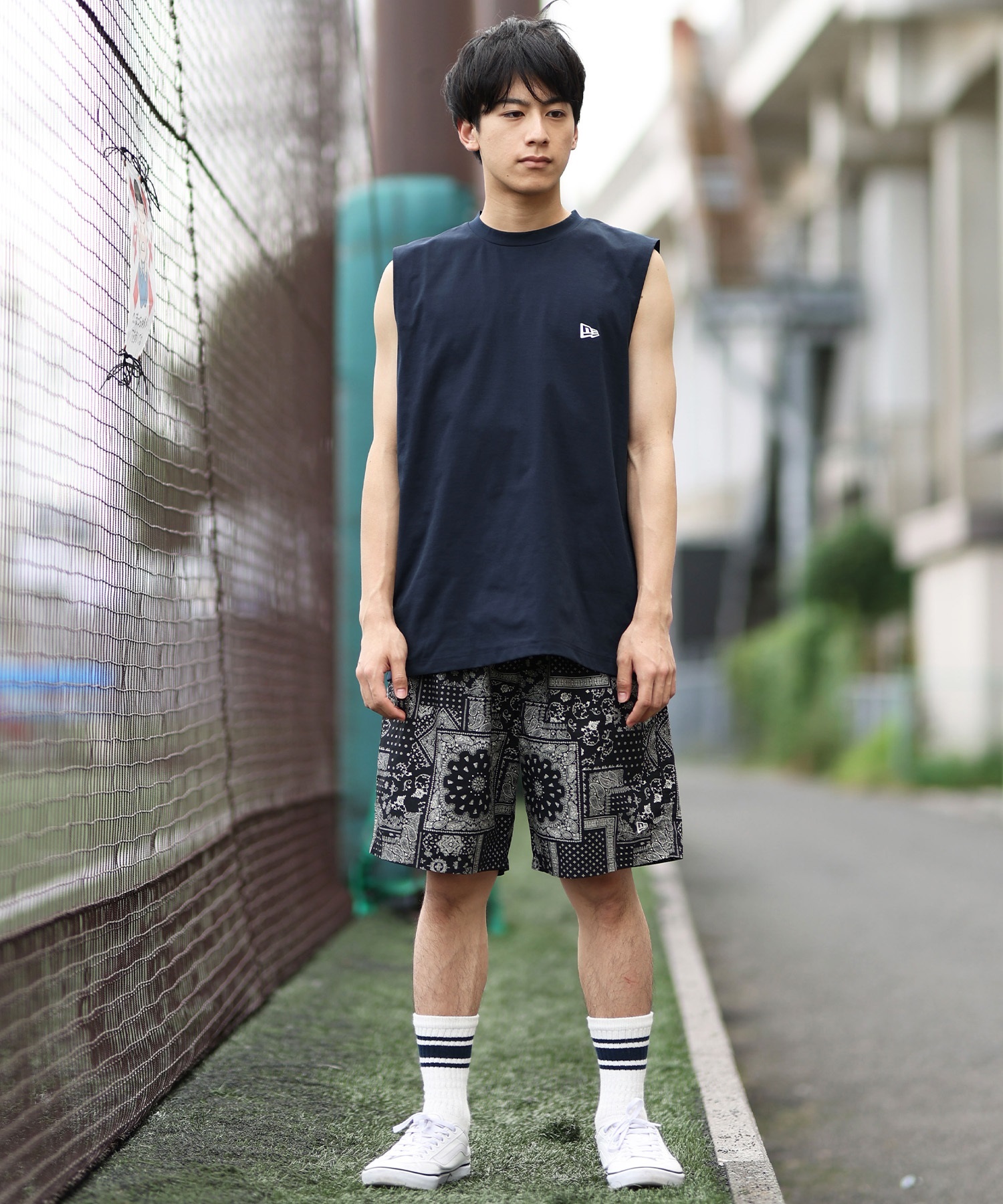 NEW ERA ニューエラ ラッシュガード メンズ タンクトップ 水陸両用