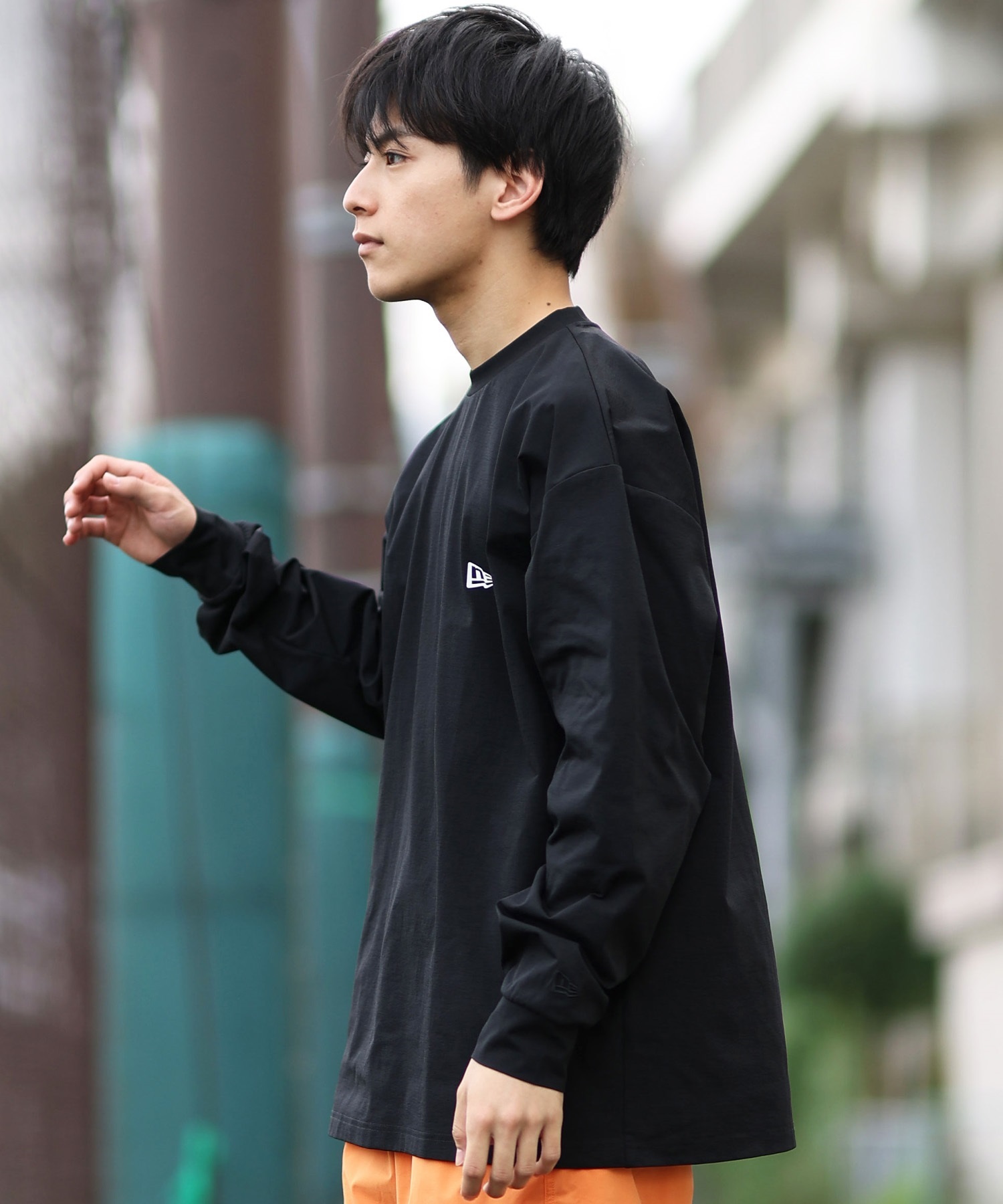 NEW ERA ニューエラ ラッシュガード メンズ 長袖 Tシャツ バック