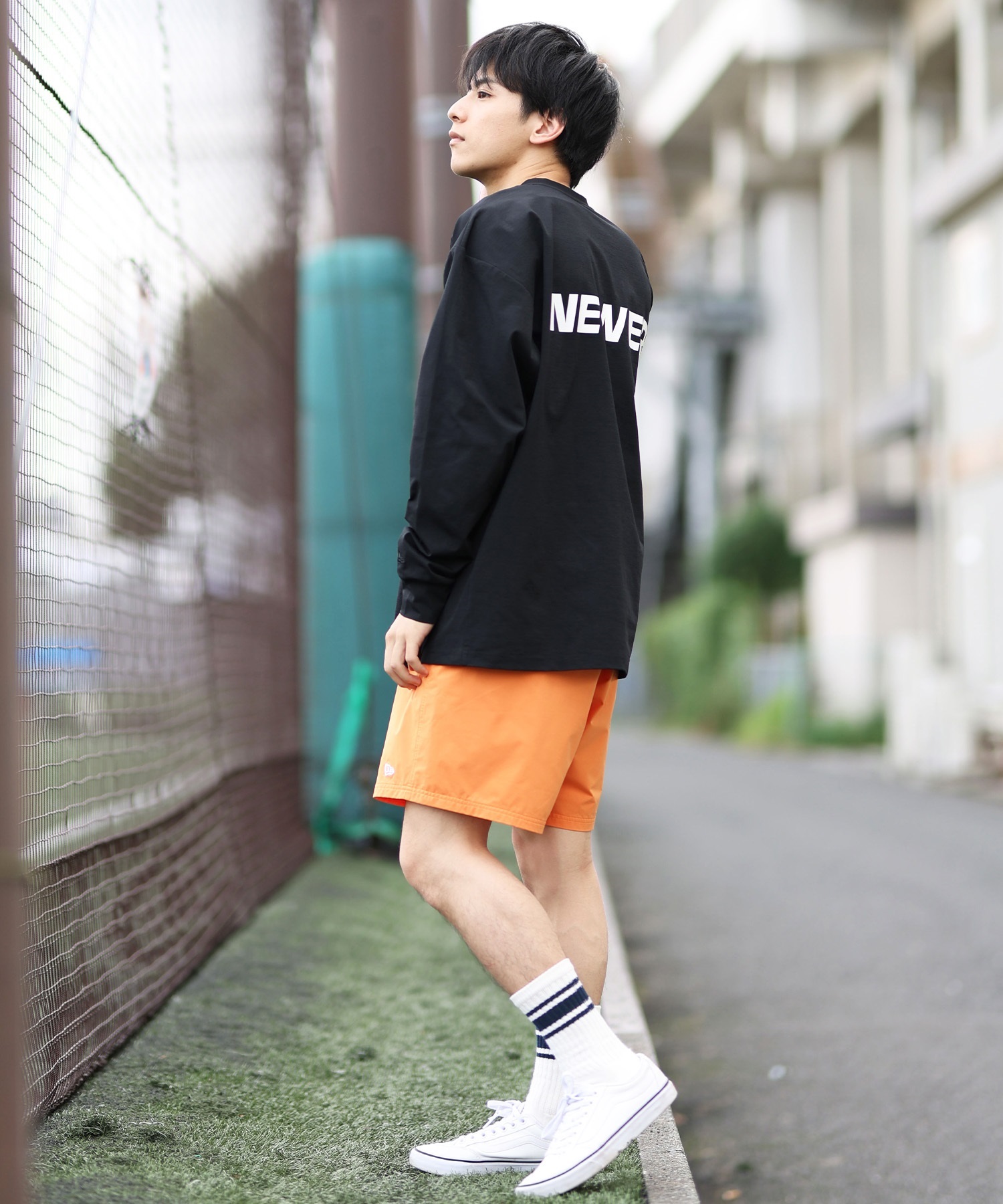 NEW ERA ニューエラ ラッシュガード メンズ 長袖 Tシャツ バック