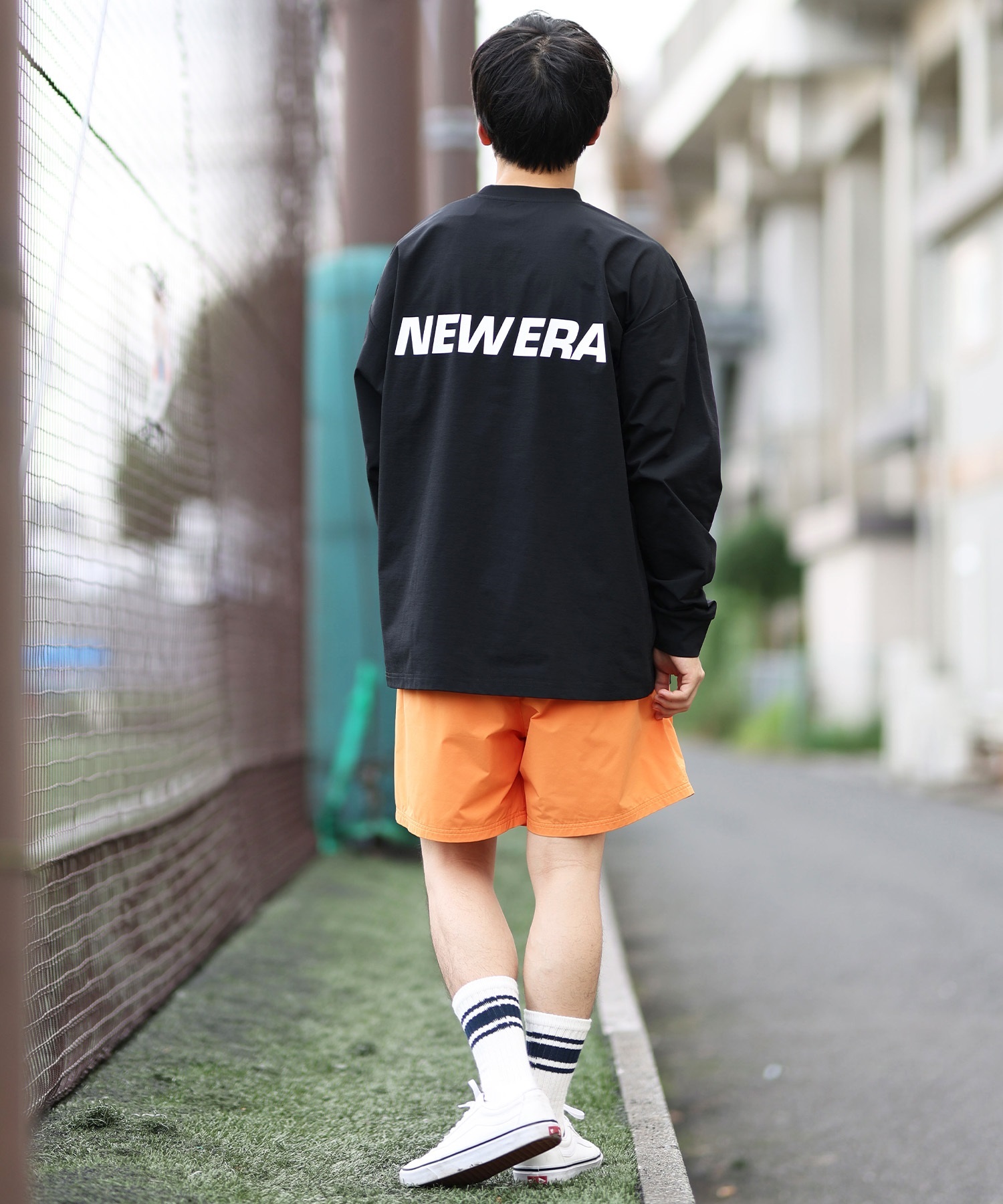 NEW ERA ニューエラ ラッシュガード メンズ 長袖 Tシャツ バック