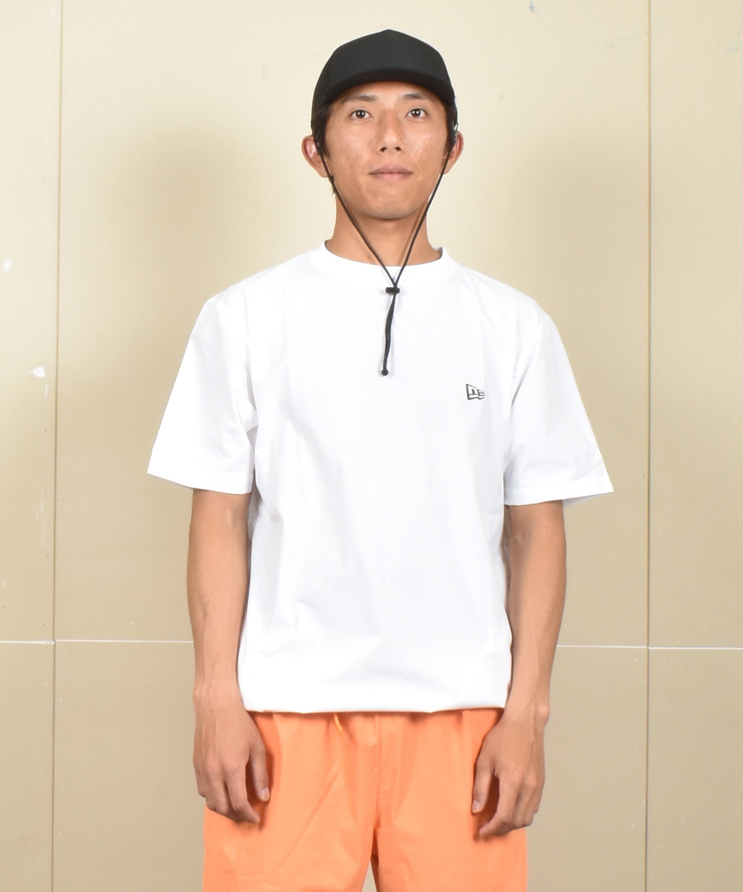 NEW ERA ニューエラ 水着 ラッシュガード 半袖 Tシャツ メンズ 水陸両用 UVカット 吸水速乾 14670956(WT-M)