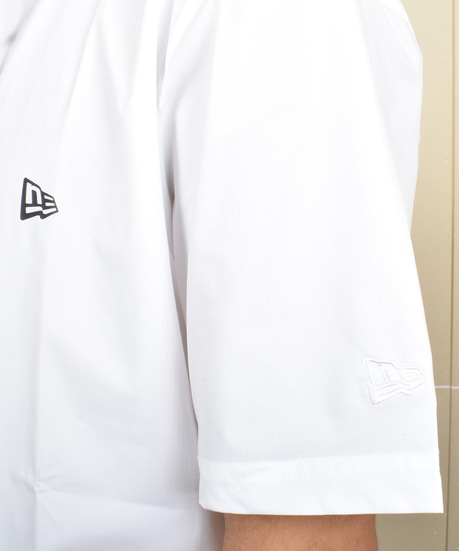 NEW ERA ニューエラ 水着 ラッシュガード 半袖 Tシャツ メンズ 水陸両用 UVカット 吸水速乾 14670956(WT-M)