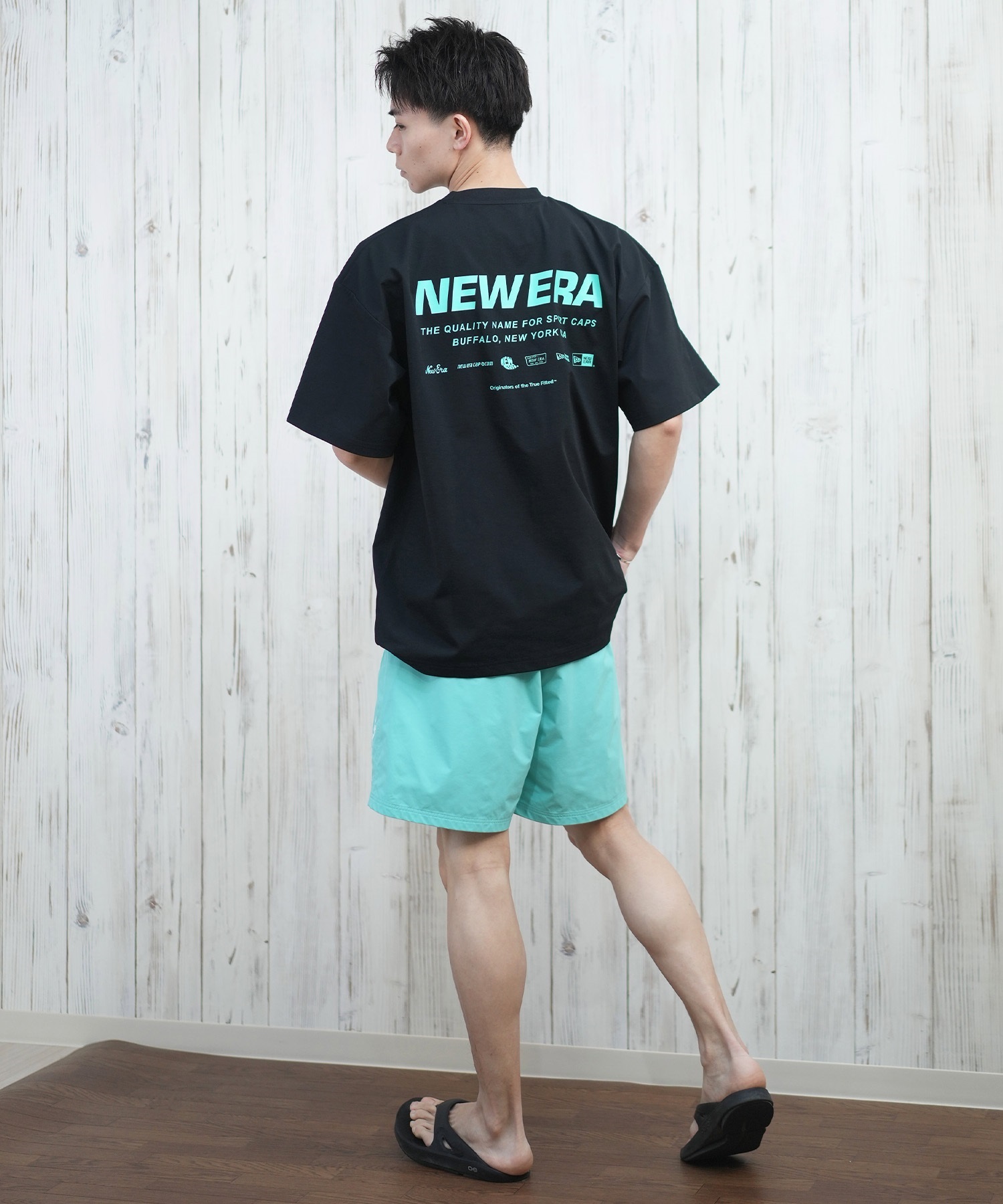 tktk エンジニアウェア NEW ERA ニューエラ ラッシュガード 半袖 メンズ Tシャツ バック
