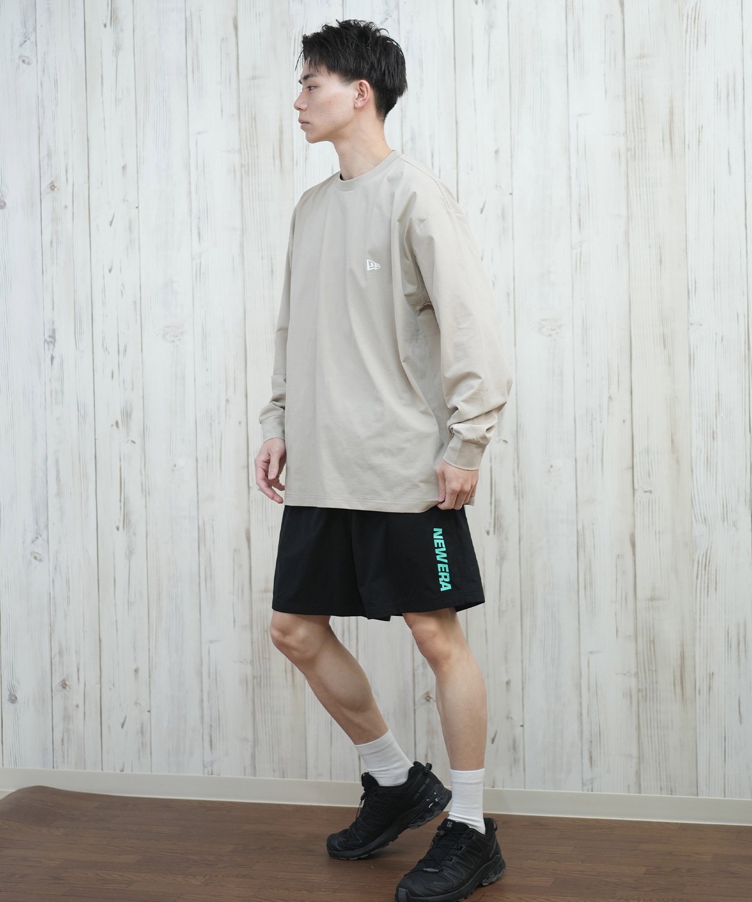 NEW ERA ニューエラ ラッシュガード 長袖 メンズ Tシャツ ロンT バック