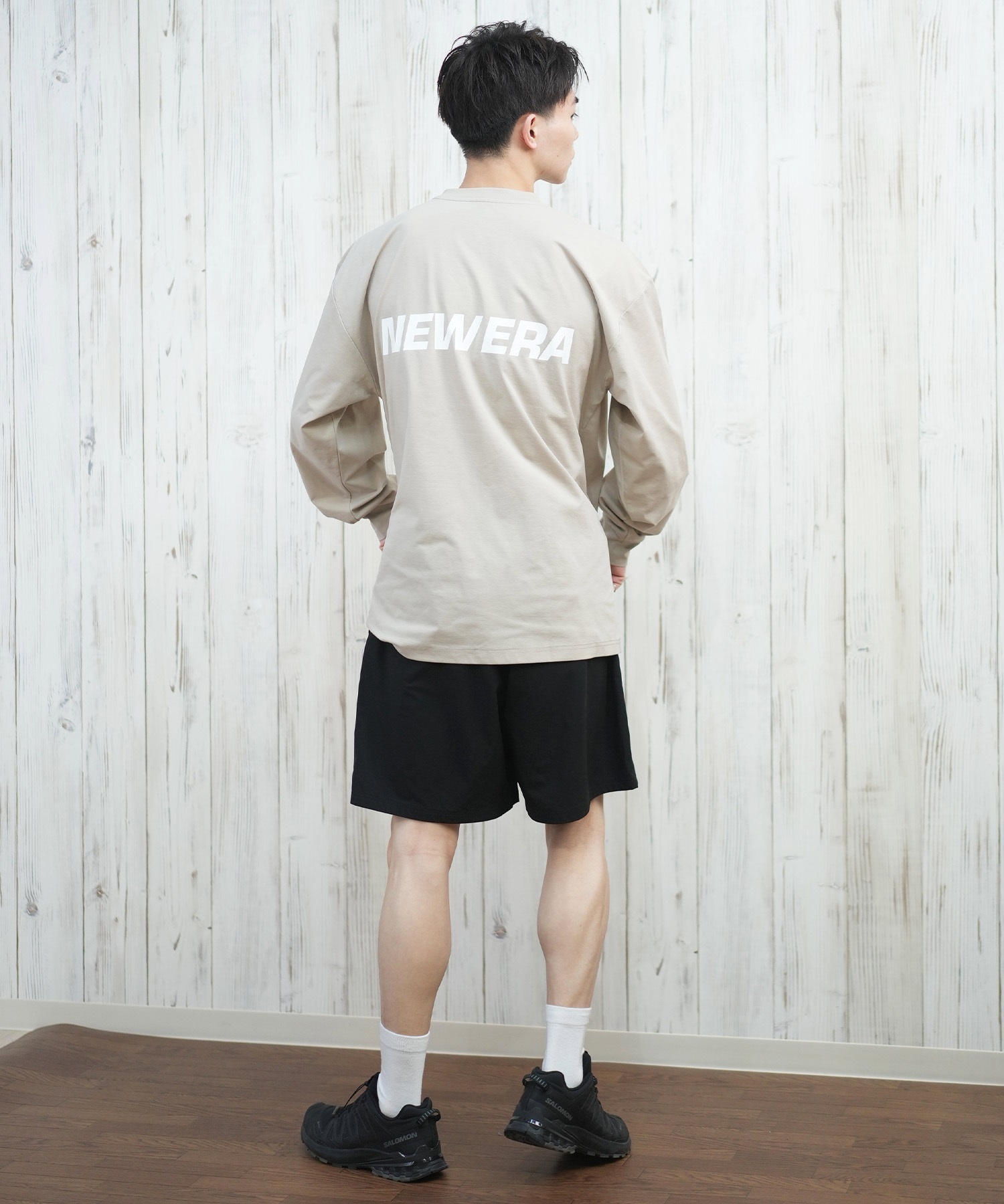 NEW ERA ニューエラ ラッシュガード 長袖 メンズ Tシャツ ロンT バック