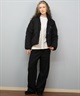 NEW ERA ニューエラ ダウン ジャケット レディース シンプル クロップド丈 ショート丈 WS DOWN JACKET BLK 14674708(BLK-S)