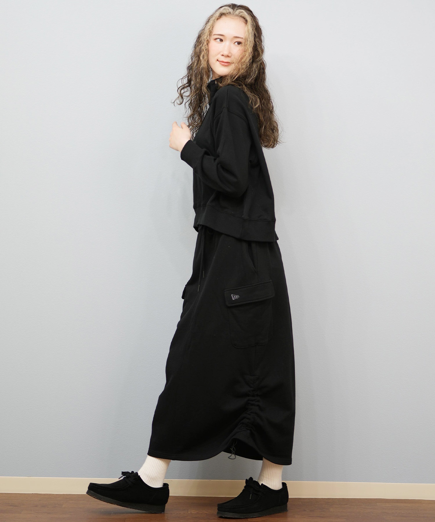 NEW ERA ニューエラ トレーナー スウェット レディース ハーフジップ