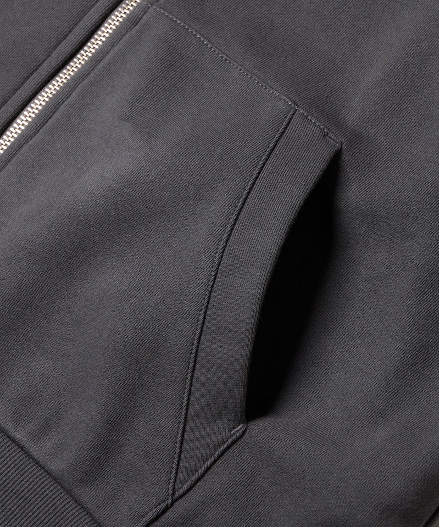 NEW ERA ニューエラ ジップアップ パーカー レディース 裏毛 スウェット フルジップフーディー ガーメントダイ チャコールグレー 14674664(CHA-S)