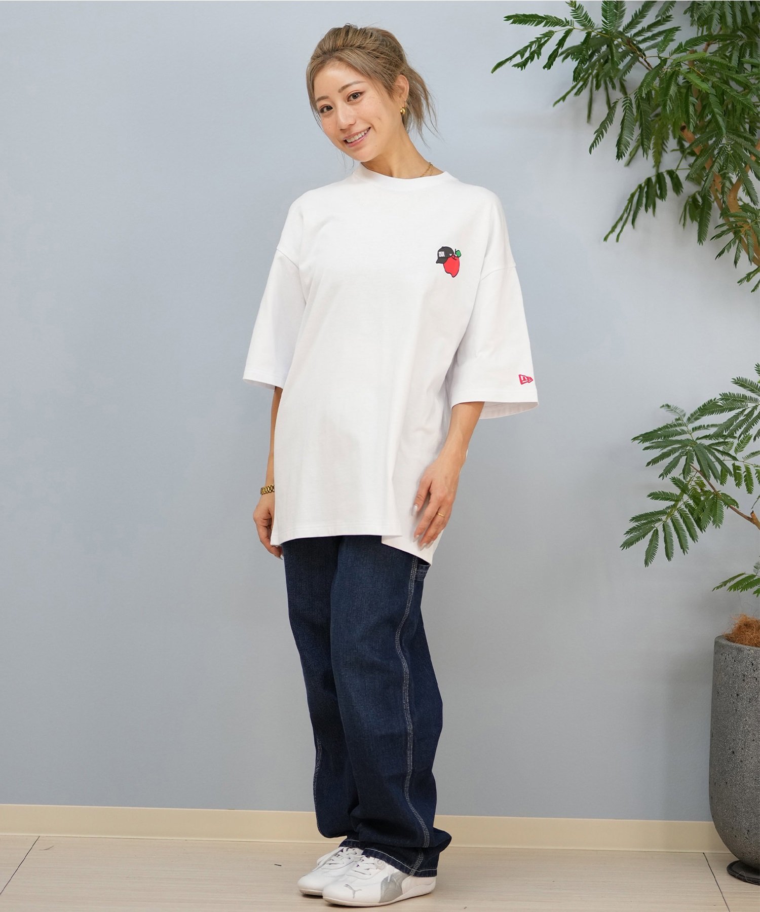 ハローキティ x NEW ERAコラボ オーバーサイズTシャツ 14348709