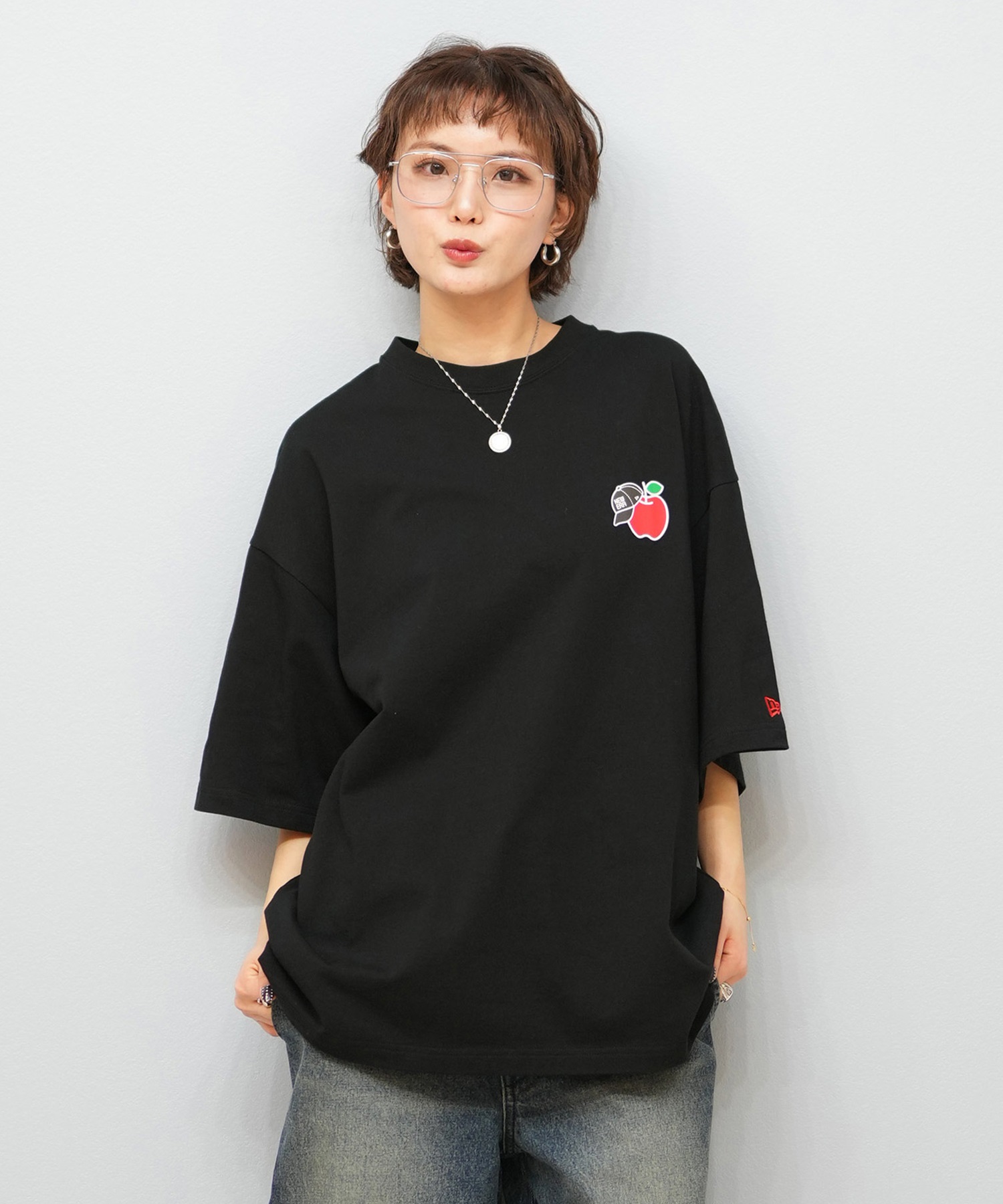 ハローキティ x NEW ERAコラボ オーバーサイズTシャツ 14348710