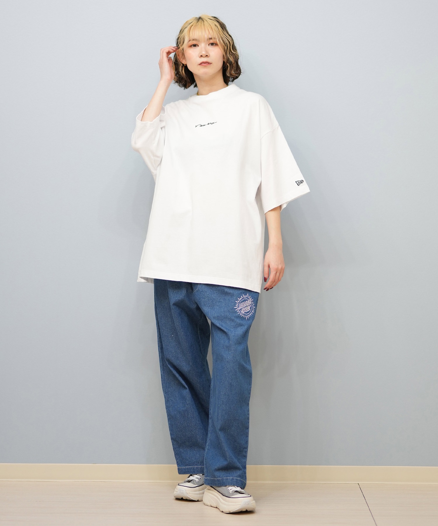 NEW ERA ニューエラ 半袖 Tシャツ レディース オーバーサイズ 14410076