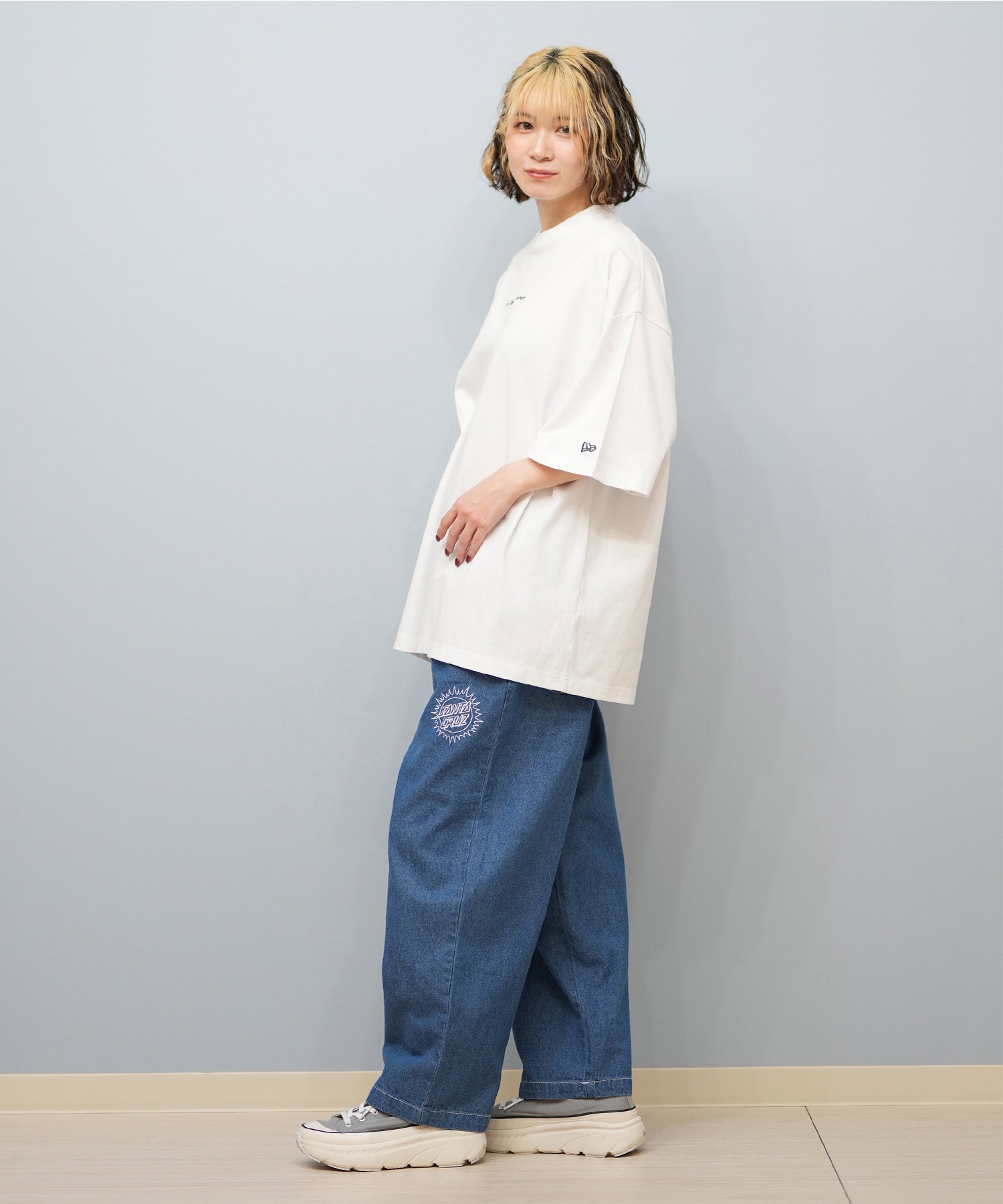 NEW ERA ニューエラ 半袖 Tシャツ レディース オーバーサイズ 14410076