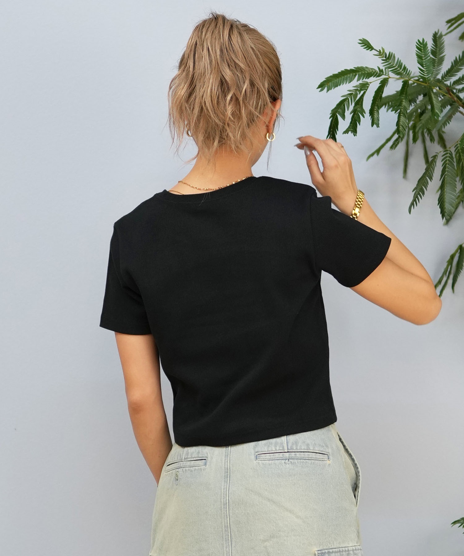 NEW ERA ニューエラ 半袖 Tシャツ レディース クロップド丈 ワン