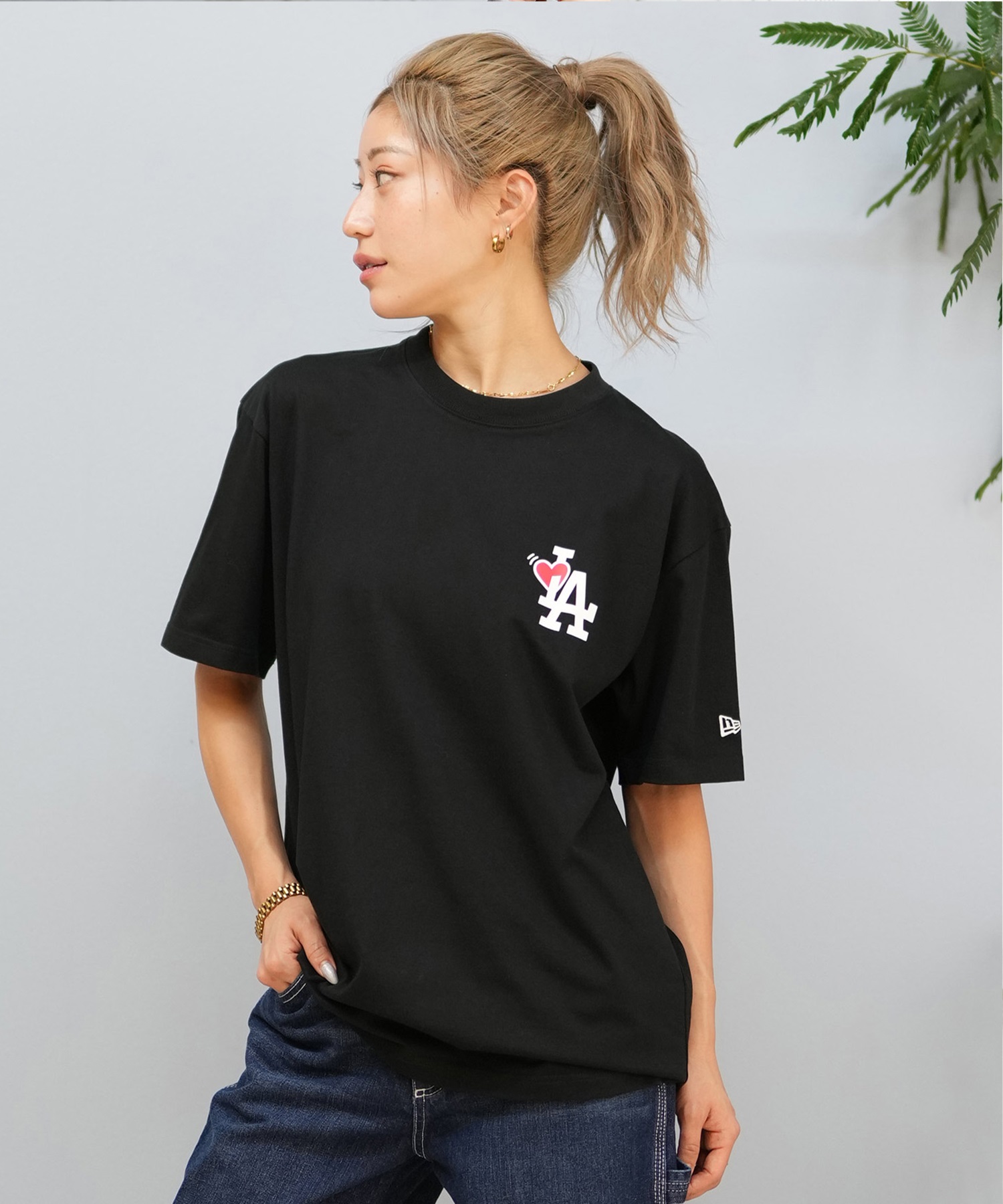 未使用　ニューエラ　Tシャツ　ズボン　NEW ERA セット　レディース黒エンジ 楽天市場】ニューエラ Tシャツ 半袖 NEW ERA クルーネック