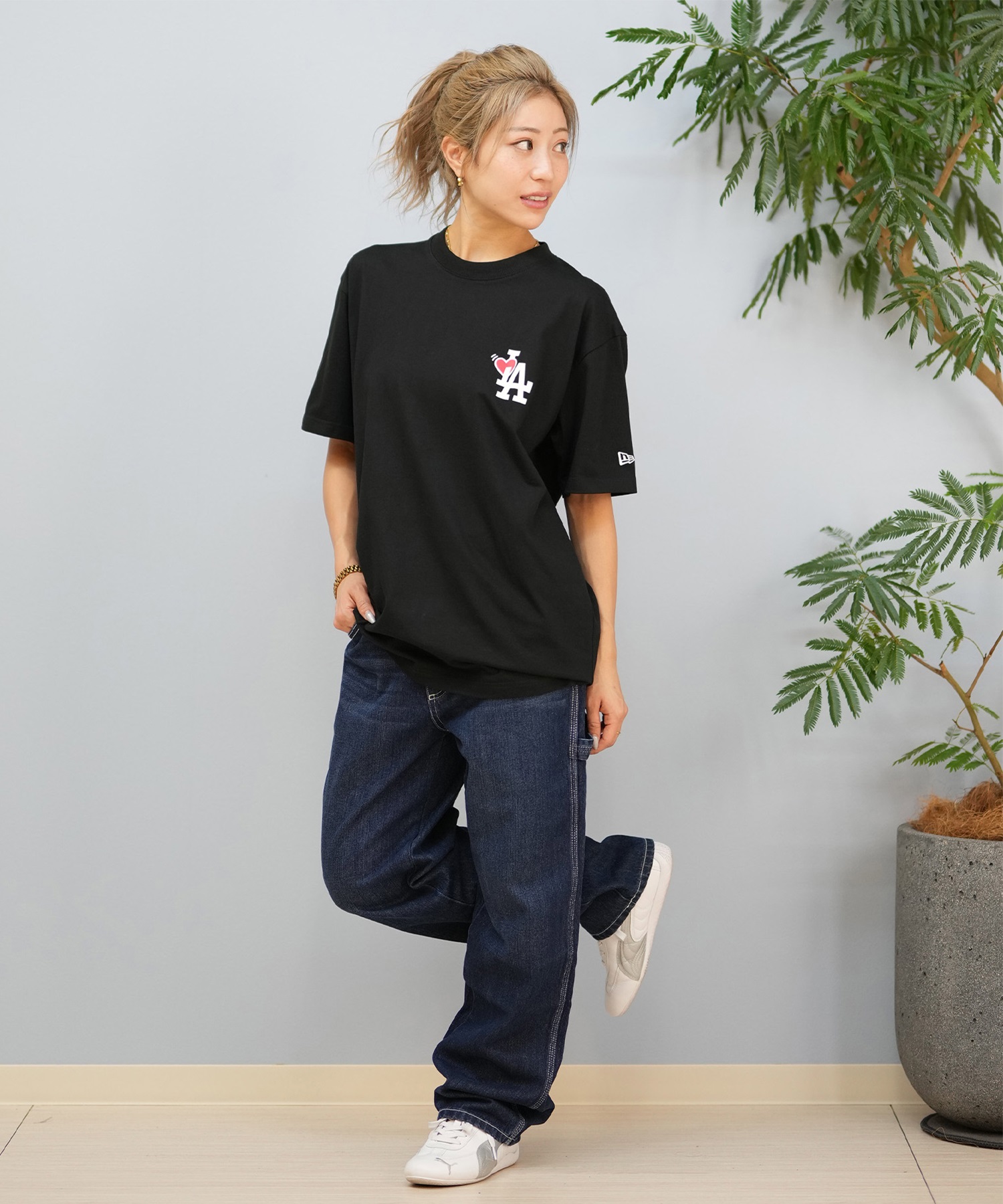 NEW ERA ニューエラ 半袖 Tシャツ レディース MLB オーバー