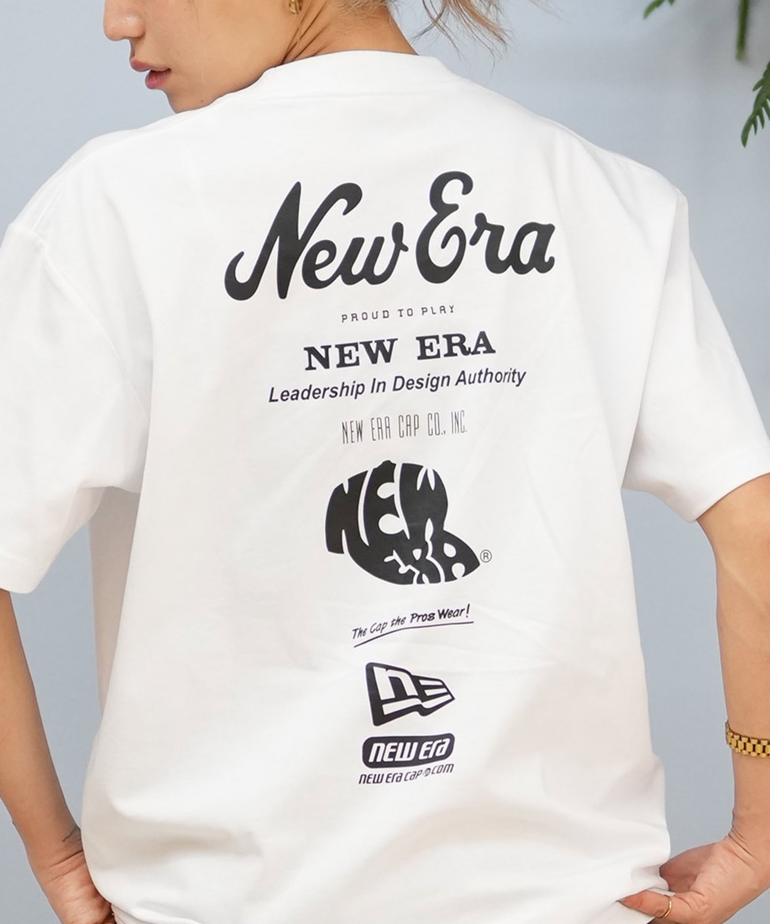 速くおよび自由な 半袖 ニューエラ ERA NEW Tシャツ バックプリント レディース スタイリング剤