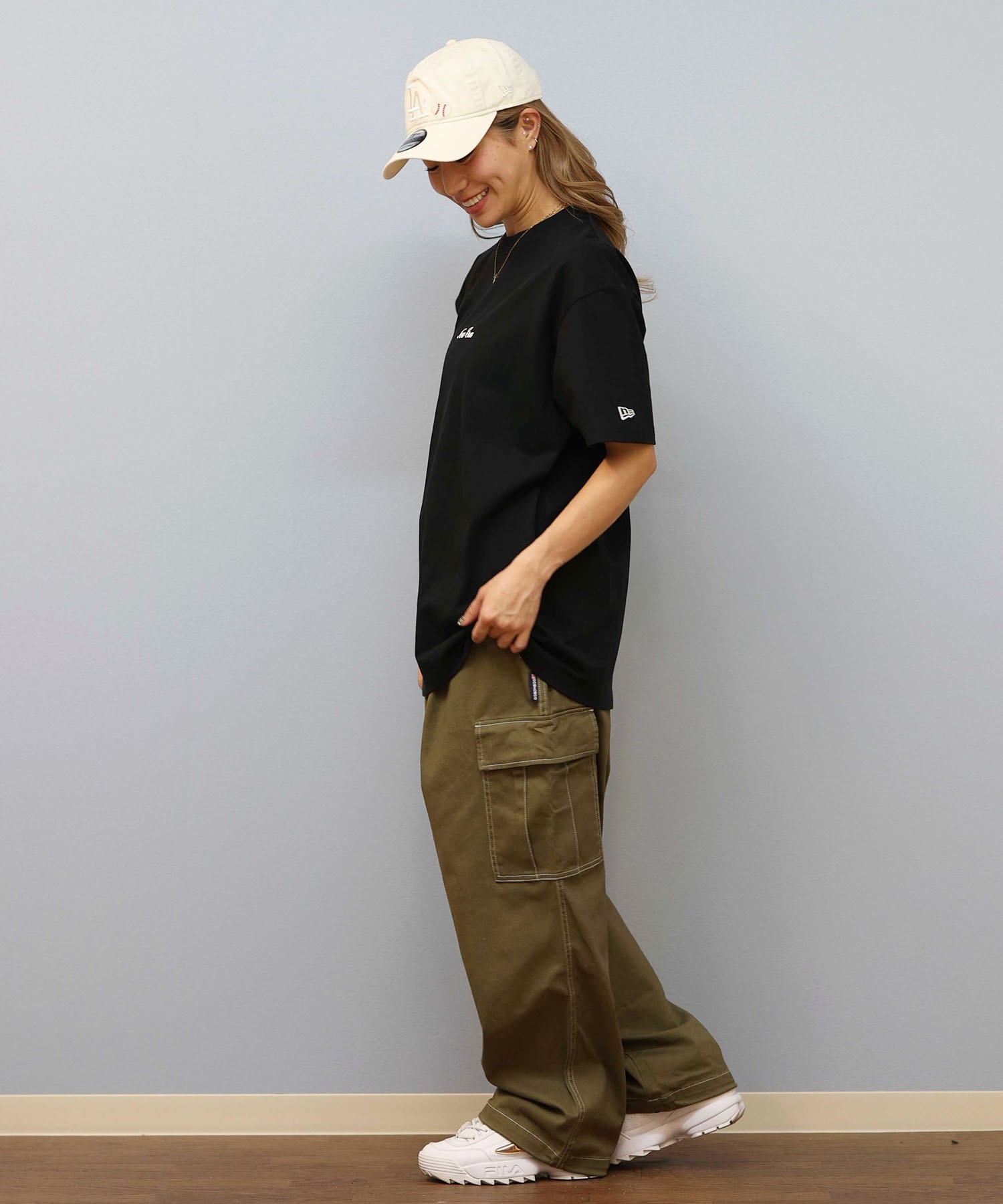 NEW ERA ニューエラ 半袖 Tシャツ レディース バックプリント